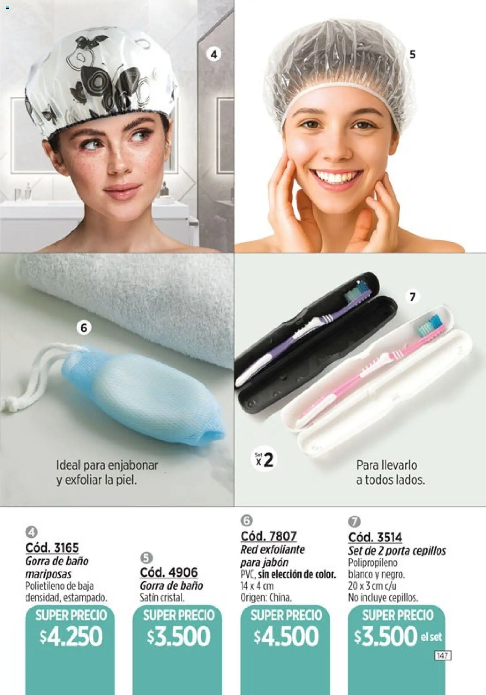 Catálogo Amodil Campaña 1/2026 │ válido desde el 01.01.2026 | Página: 147 | Productos: Gorra, Baño, Jabón