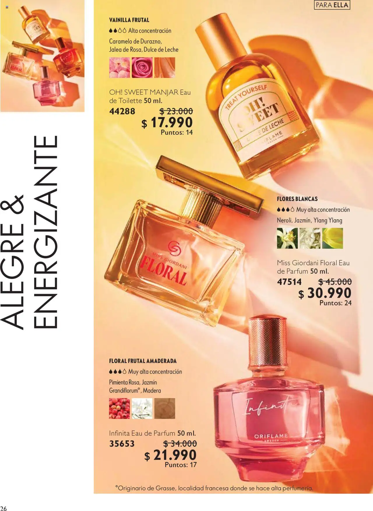 Oriflame - Catálogo │ válido desde el 13.09.2025 | Página: 26 | Productos: Pimienta, Eau de toilette, Leche, Manjar