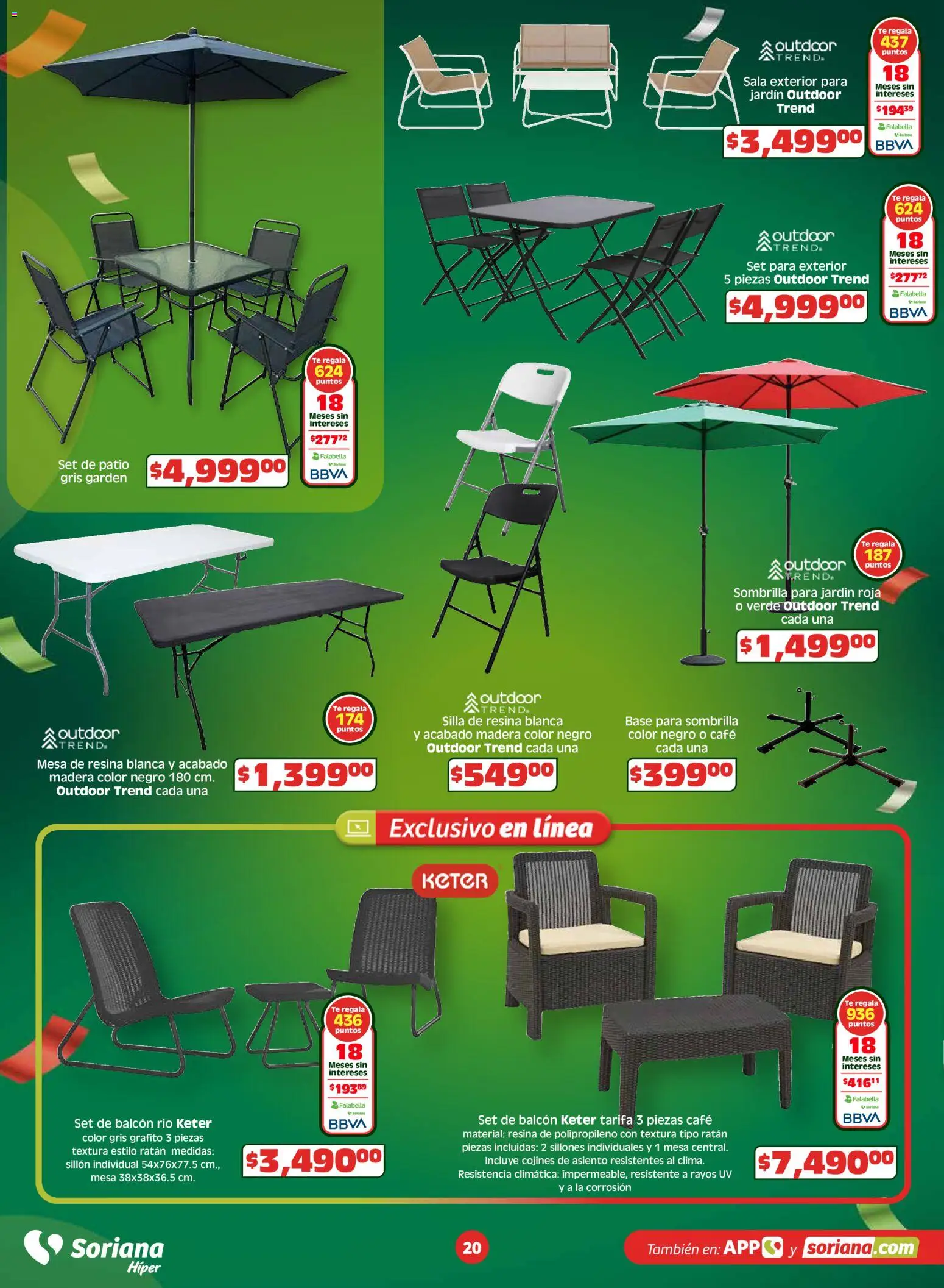 Nuevas ofertas de Soriana válidas en toda la República Mexicana desde el 26.03.2026. ¡Encuentra las mejores ofertas en Soriana En México apoyamos con todo Híper Nacional! | Página: 20 | Productos: Silla, Café, Mesa, Té