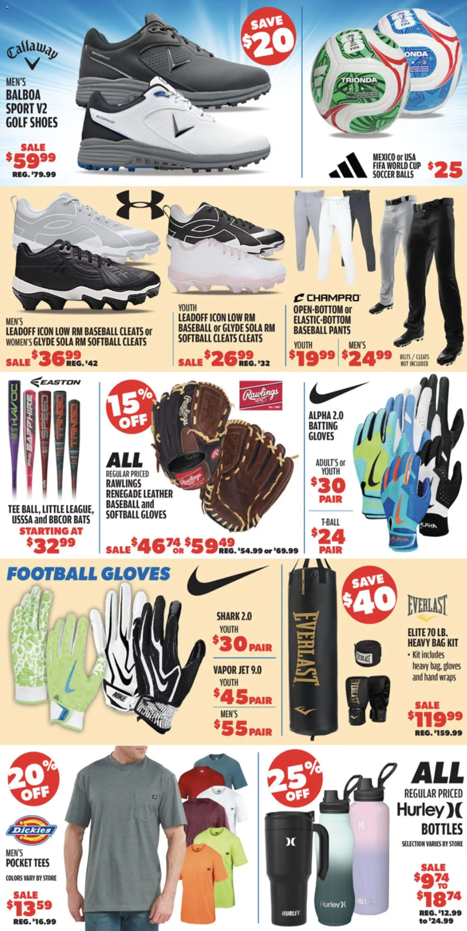 Big 5 Sporting Goods Weekly Ad - valid from 17.04.2026 | Page: 3 | Products: Pants, Gloves, Bag