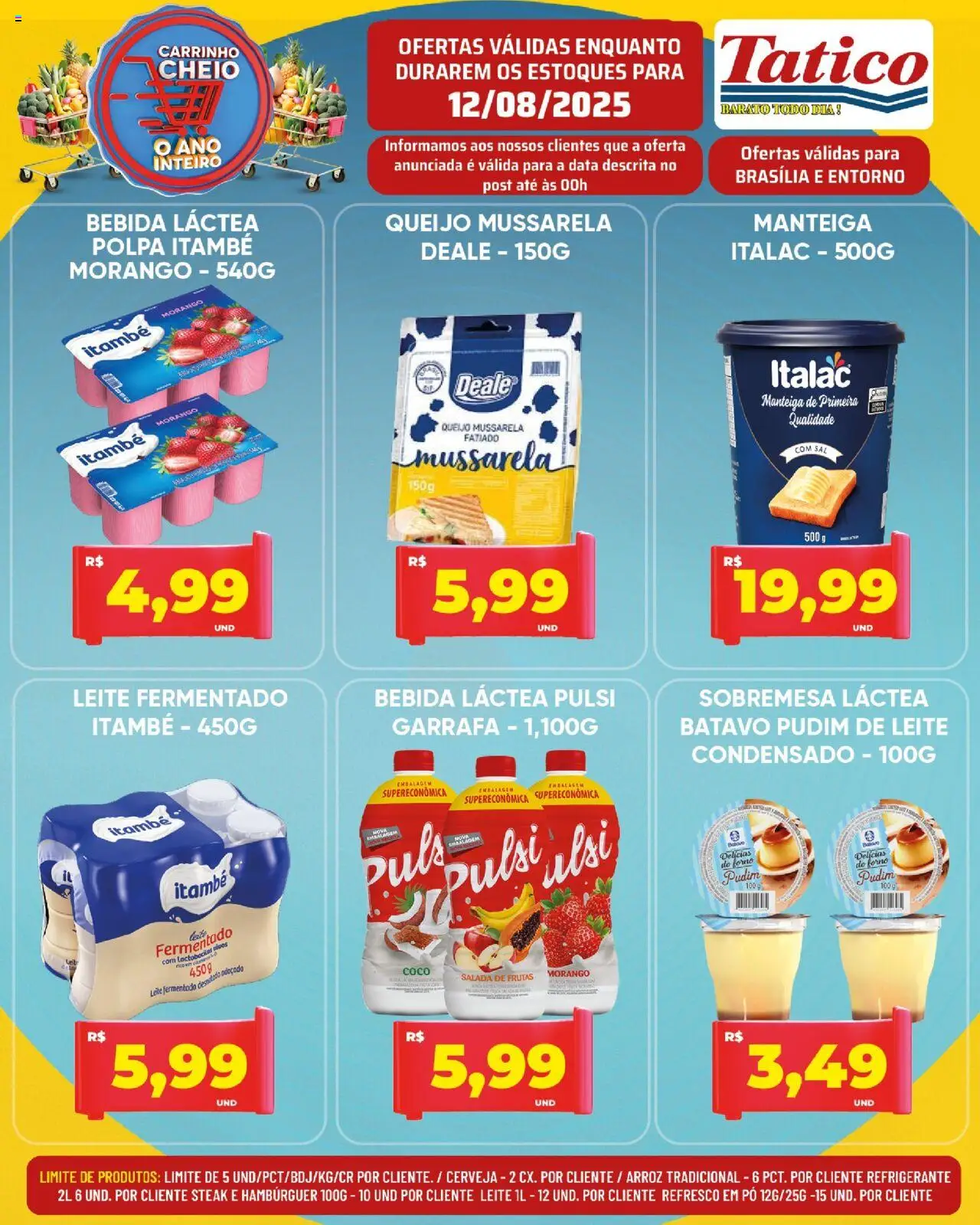 Tatico Folheto - válido de 12.08.2025 | Página: 9 | Produtos: Pó, Queijo, Arroz, Bebida