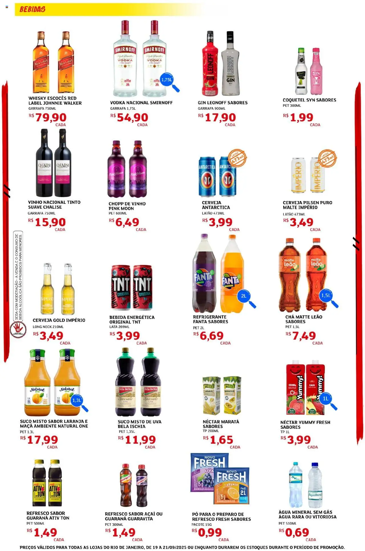Assaí Atacadista Folheto - válido de 19.09.2025 | Página: 2 | Produtos: Fanta, Chá, Vodka, Refrigerante
