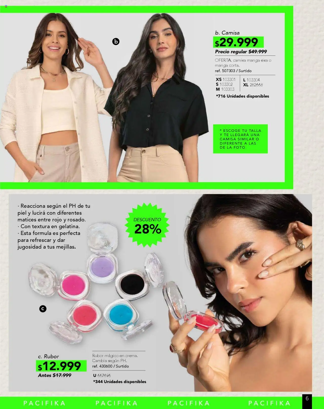 Pacifika revista - valida desde el 10.09.2025 | Página: 201 | Productos: Té, Rubor, Camisa
