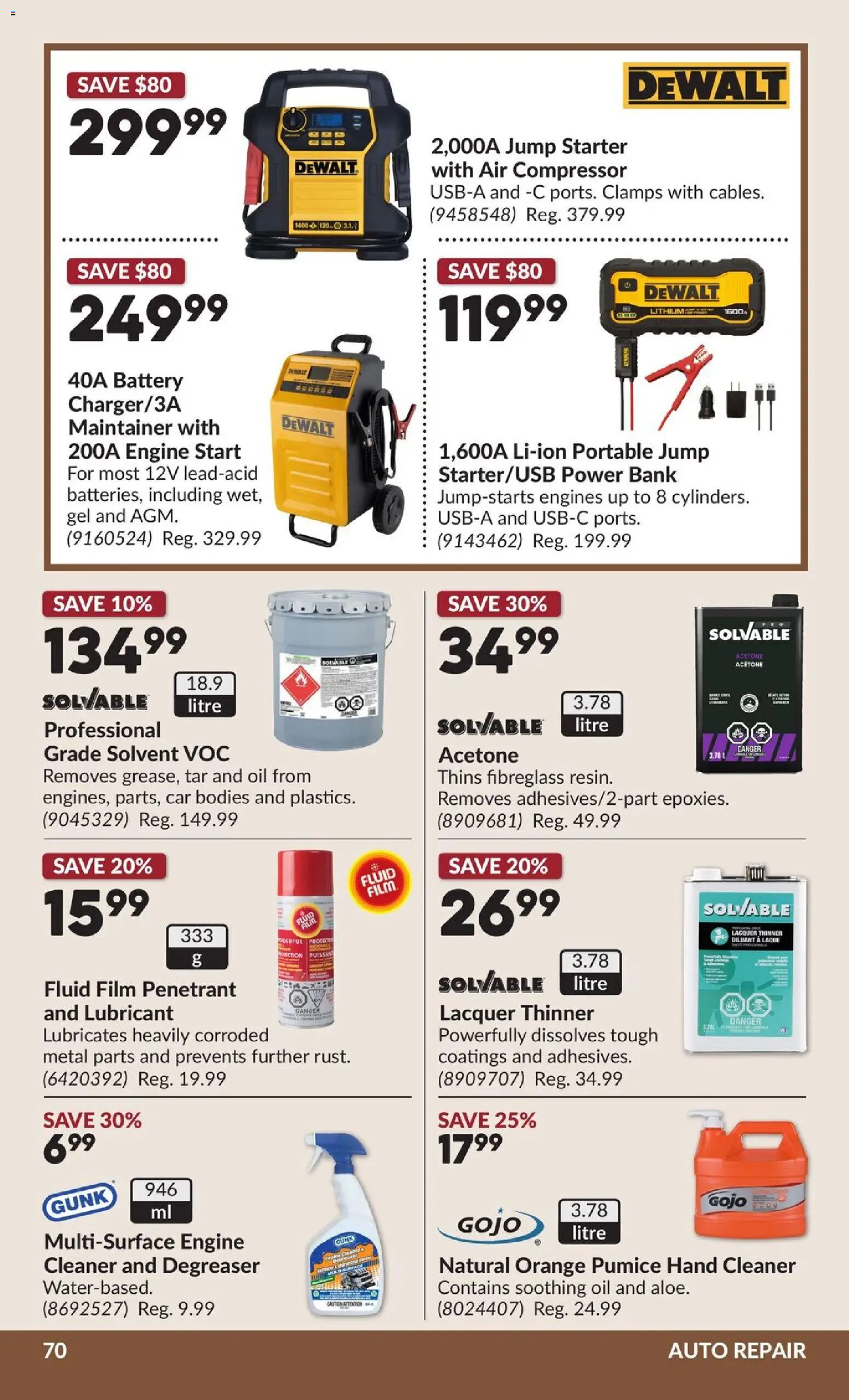 Princess Auto flyer valid from 13.01.2026 | Page: 76 | Products: Battery, Oil