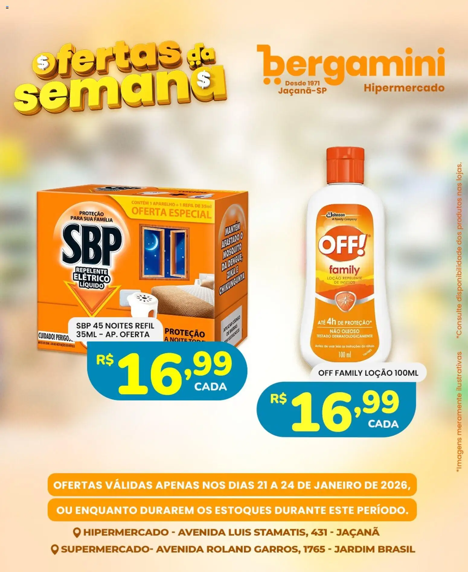 Supermercado Bergamini Folheto - válido de 21.01.2026 | Página: 26 | Produtos: Repelente