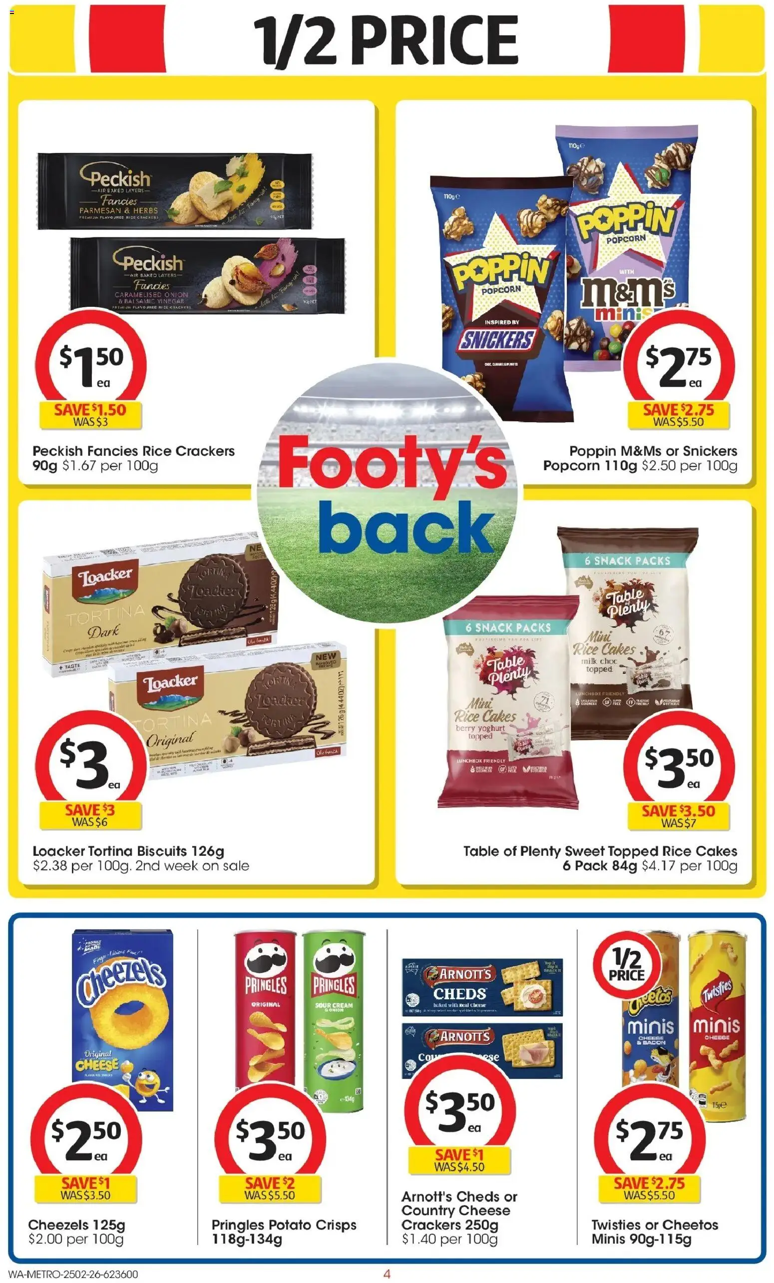 Coles catalogue - valid from 25.02.2026 | Page: 4 | Products: Bacon, Cheese, Yoghurt, Sour cream