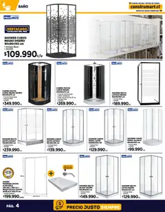 Construmart ofertas  válido desde el 01.11.2025 | Página: 4 | Productos: Baño, Ducha, Perfil, Base