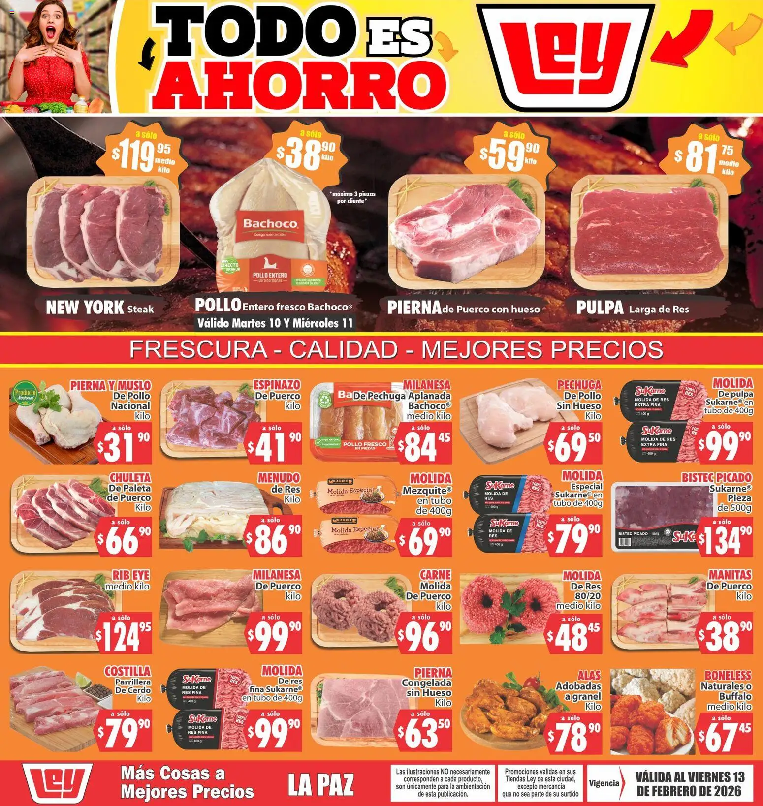 Nuevas ofertas de Casa Ley válidas en toda la República Mexicana desde el 10.02.2026. ¡Encuentra las mejores ofertas en Casa Ley folleto Más cosas a mejores precios La Paz! | Página: 1