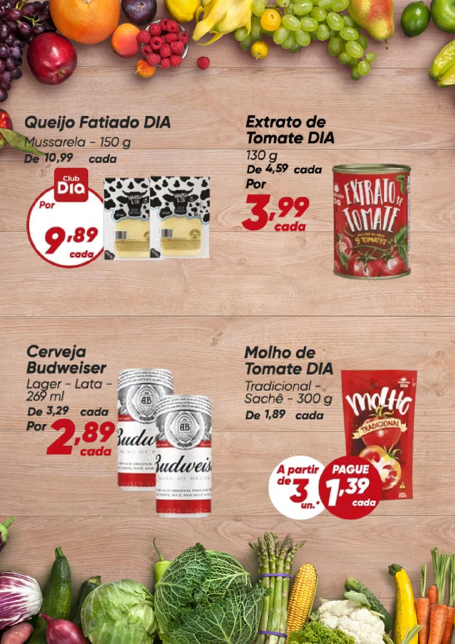 Dia Folheto - válido de 05.01.2026 | Página: 5 | Produtos: Queijo, Cerveja, Tomates, Mussarela