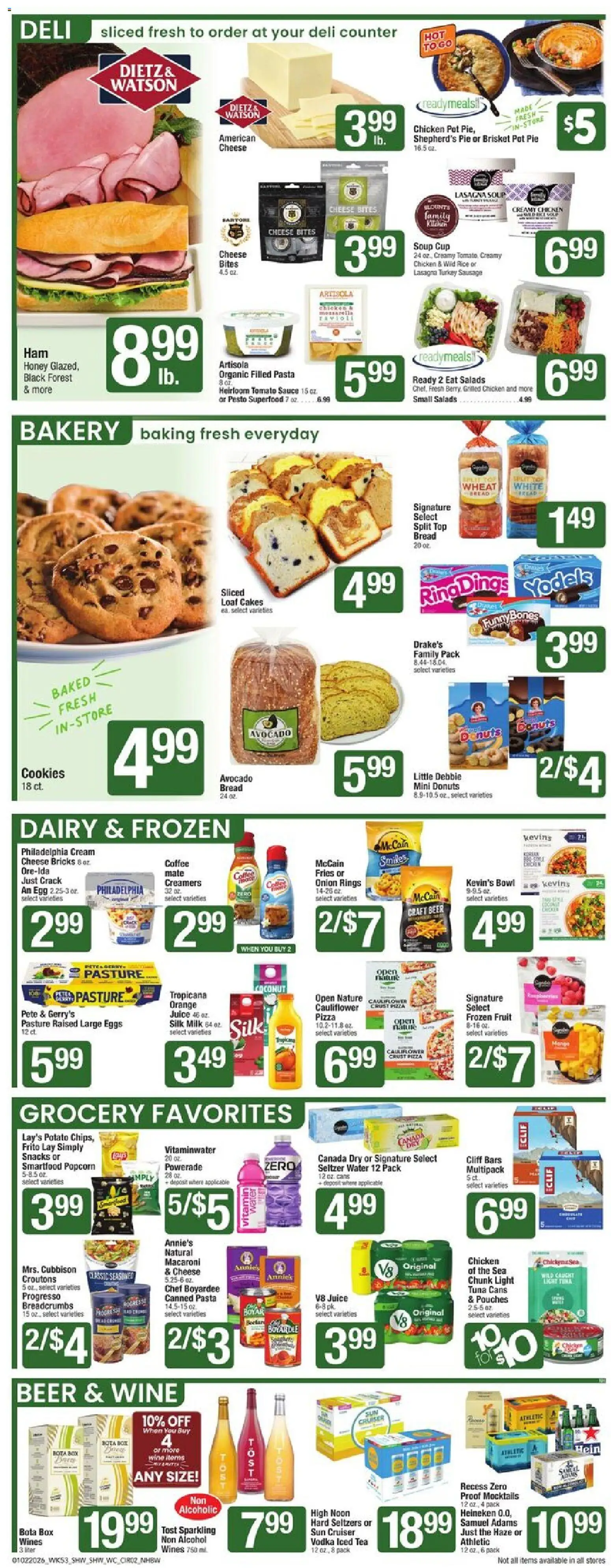 Shaw's Weekly Ad - NH - valid from 02.01.2026 | Page: 2 | Products: Milk, Cheese, Bread, Rice