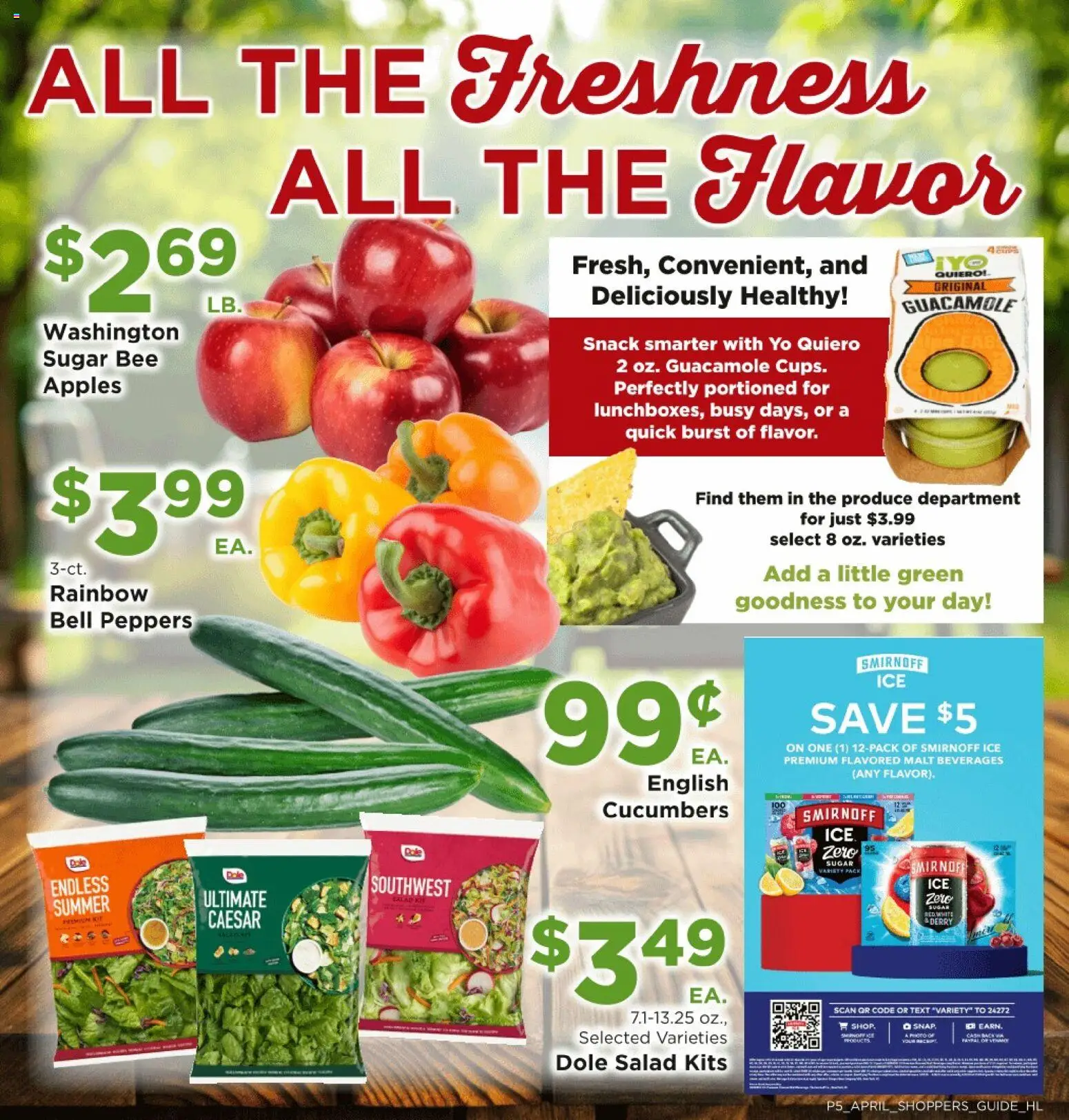 Homeland Bring Savings Home Shopper's Guide - valid from 01.04.2026 | Page: 5 | Products: Peppers, Apples, Salad, Sugar