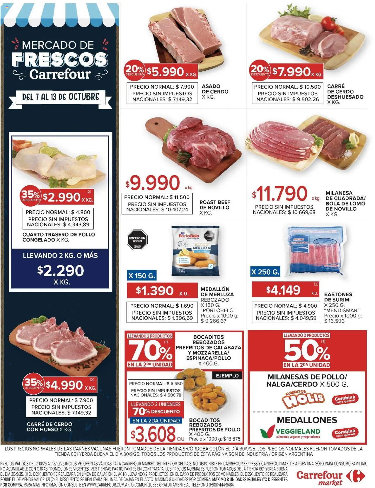 Carrefour ofertas Catamarca │ válido desde el 07.10.2025 | Página: 46 | Productos: Caso, Sobre, Pollo, Cerdo