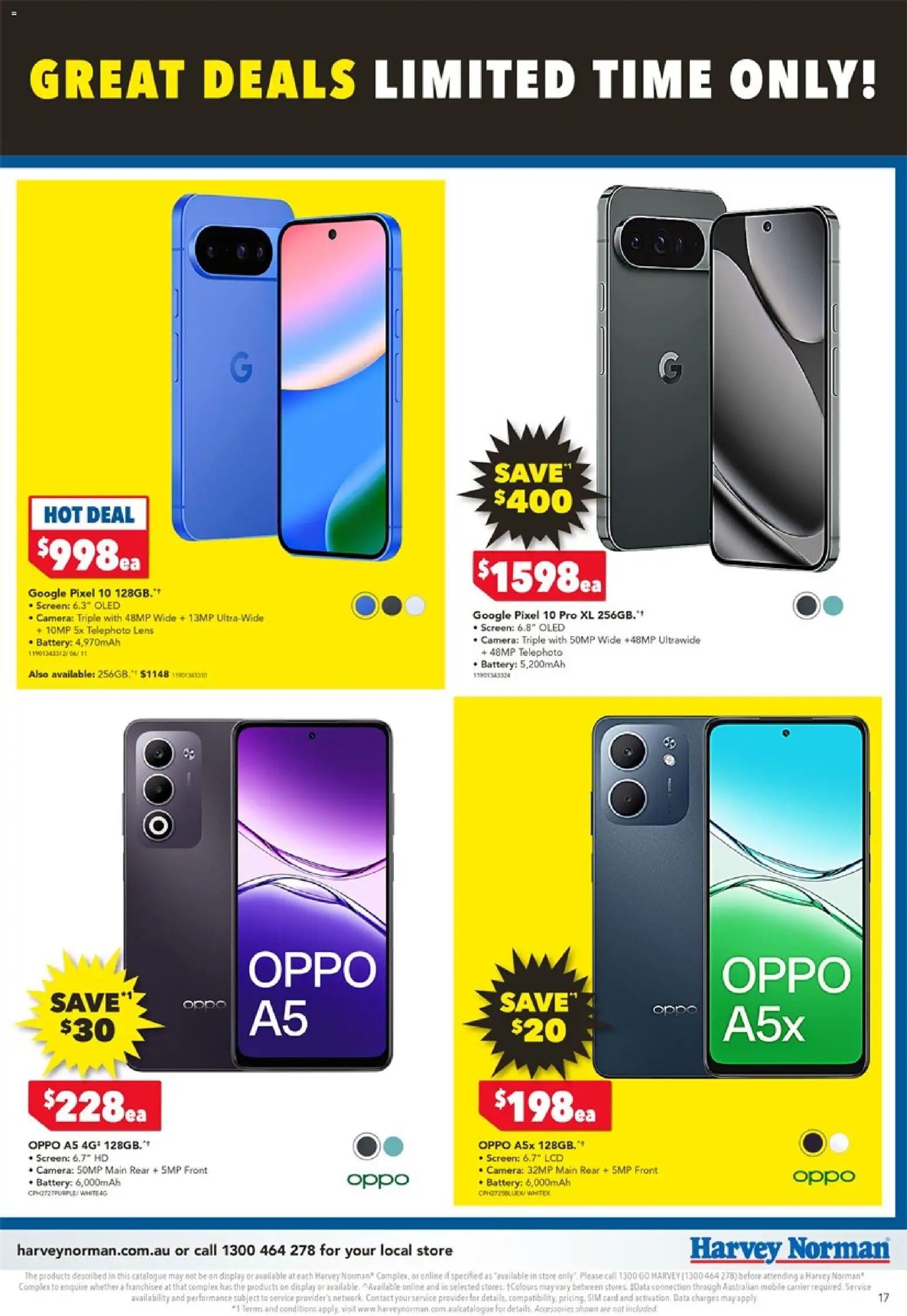 Harvey Norman catalogue - valid from 03.01.2026 | Page: 17 | Products: Battery, Camera, Screen, Mobile