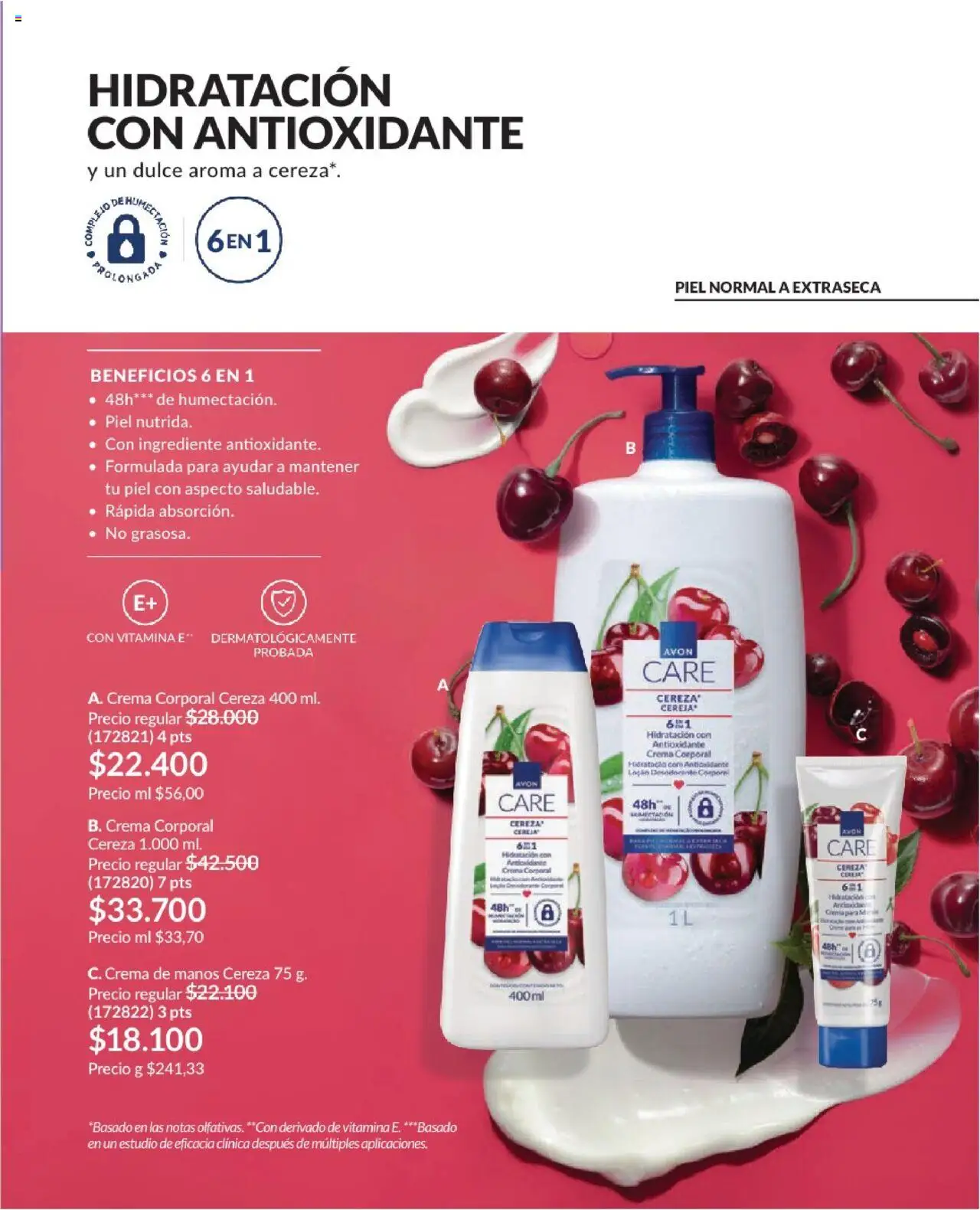 Avon revista - valida desde el 01.08.2025 | Página: 130 | Productos: Crema, Crema de manos, Desodorante, Leche