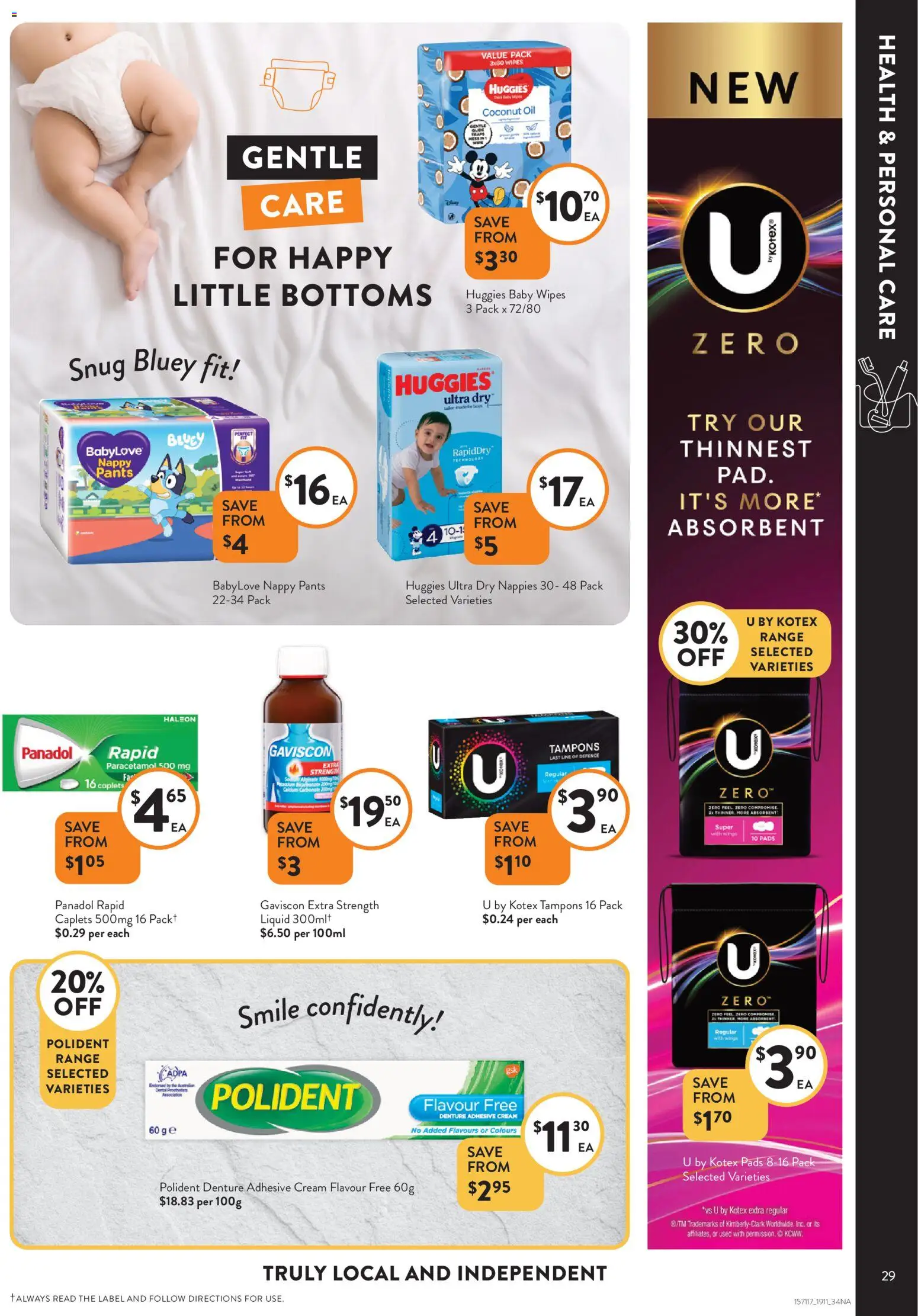 Foodworks catalogue - valid from 19.11.2025 | Page: 29 | Products: Nappies, Cream, Pants, Tampons