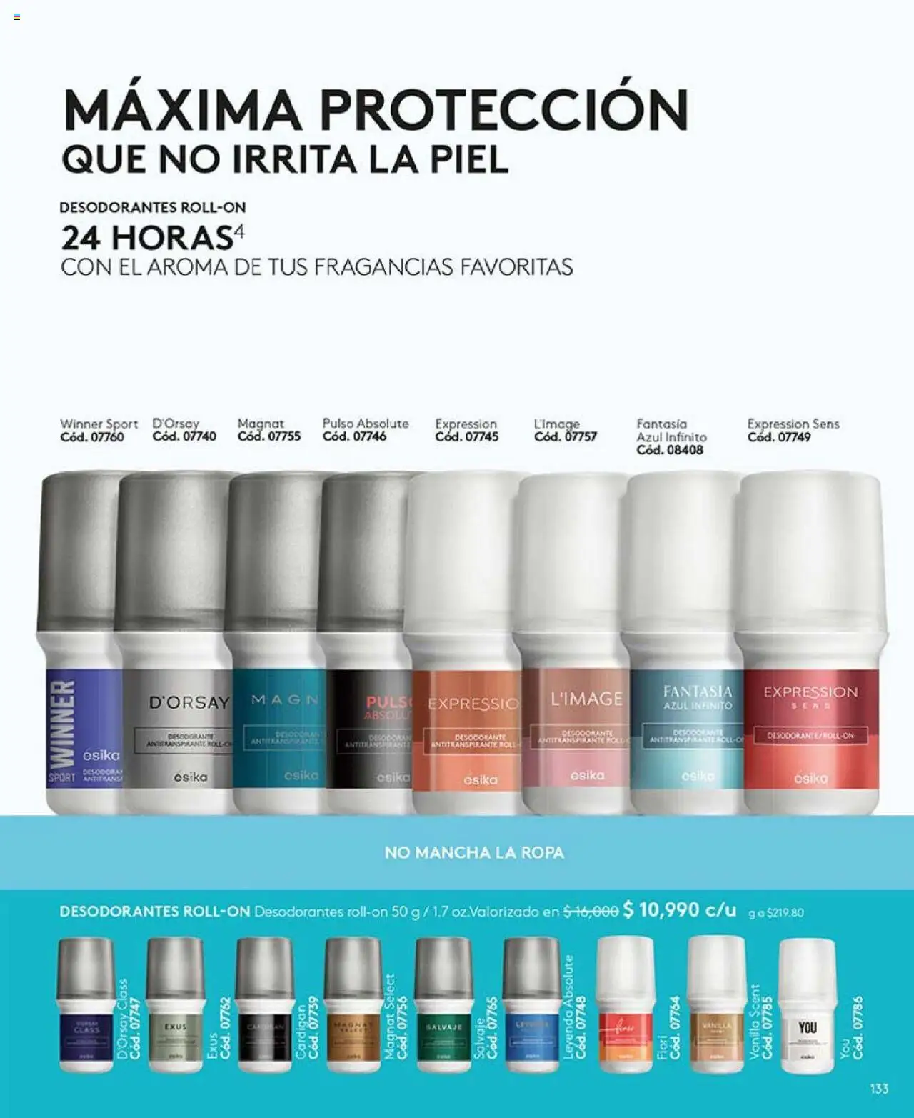 Ésika revista - valida desde el 14.10.2025 | Página: 145 | Productos: Desodorante, Antitranspirante, Ropa