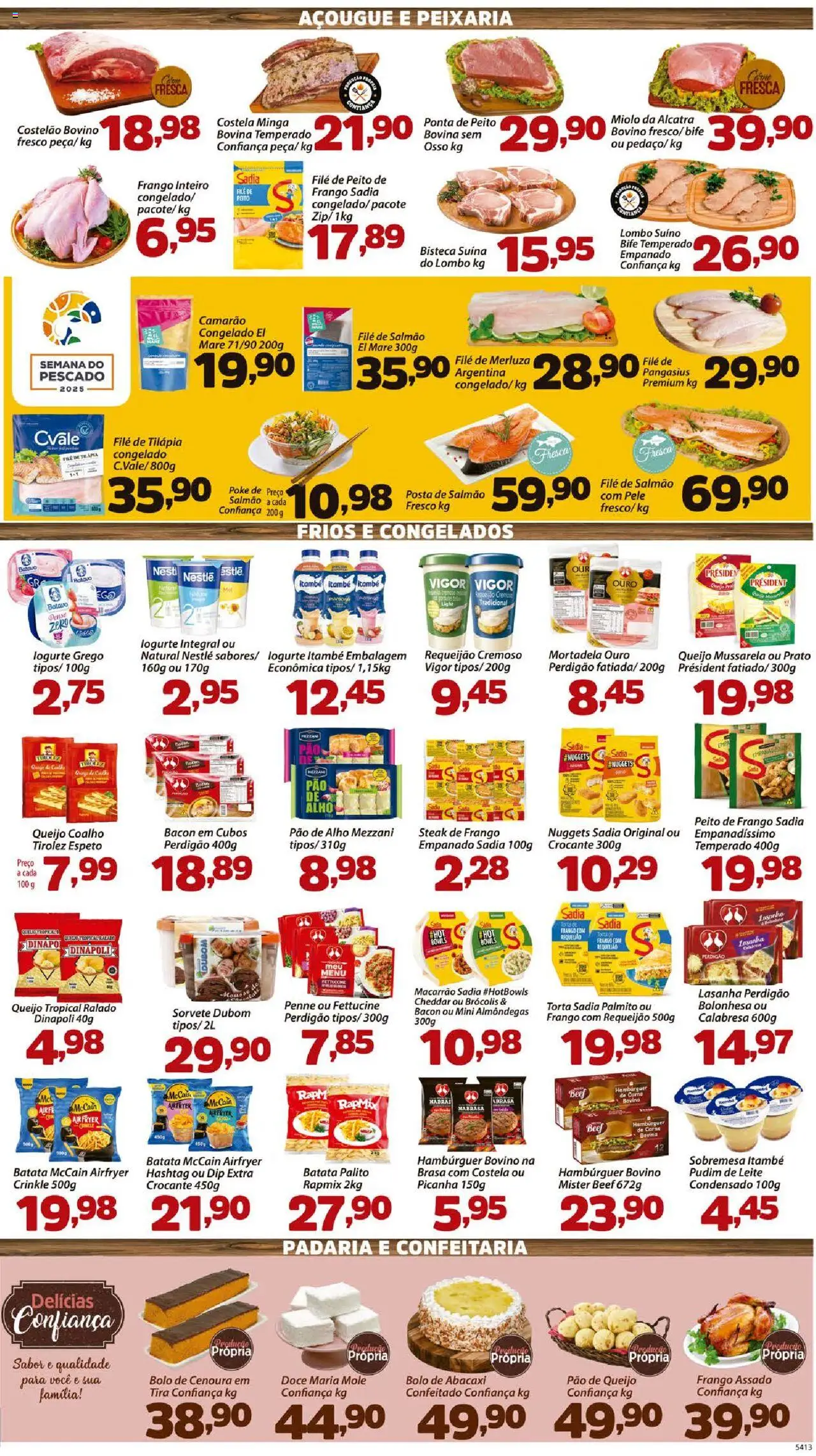 Confiança Folheto - válido de 05.09.2025 | Página: 3 | Produtos: Lombo, Bolo, Brócolis, Peito de frango