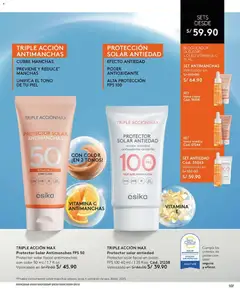 Vista previa de folleto Ésika - Campaña 1 de la Ésika válido desde 18.12.2025 | Página: 119 | Productos: Protector solar