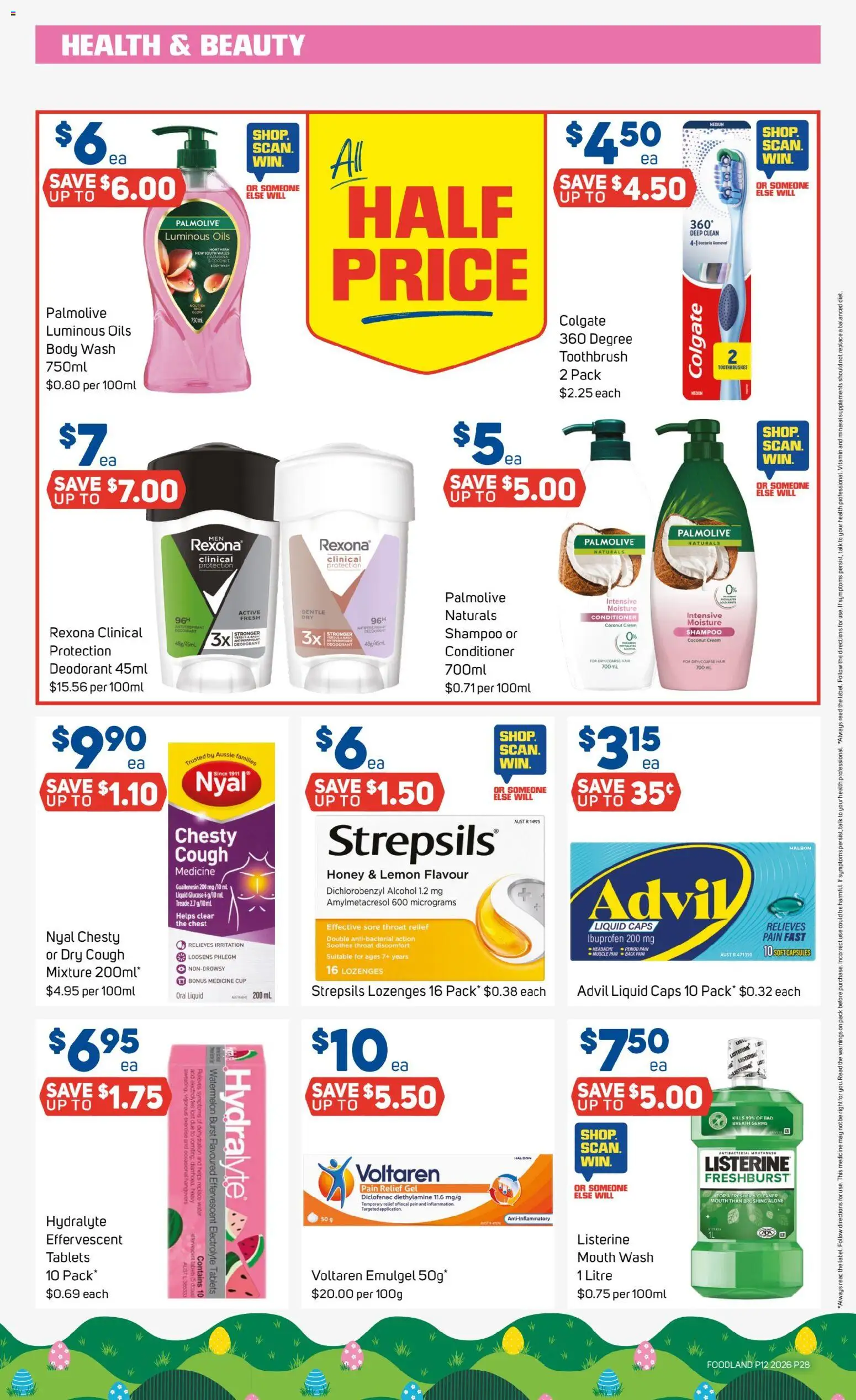 Foodland catalogue - valid from 18.03.2026 | Page: 28 | Products: Conditioner, Antiperspirant, Water, Lemon