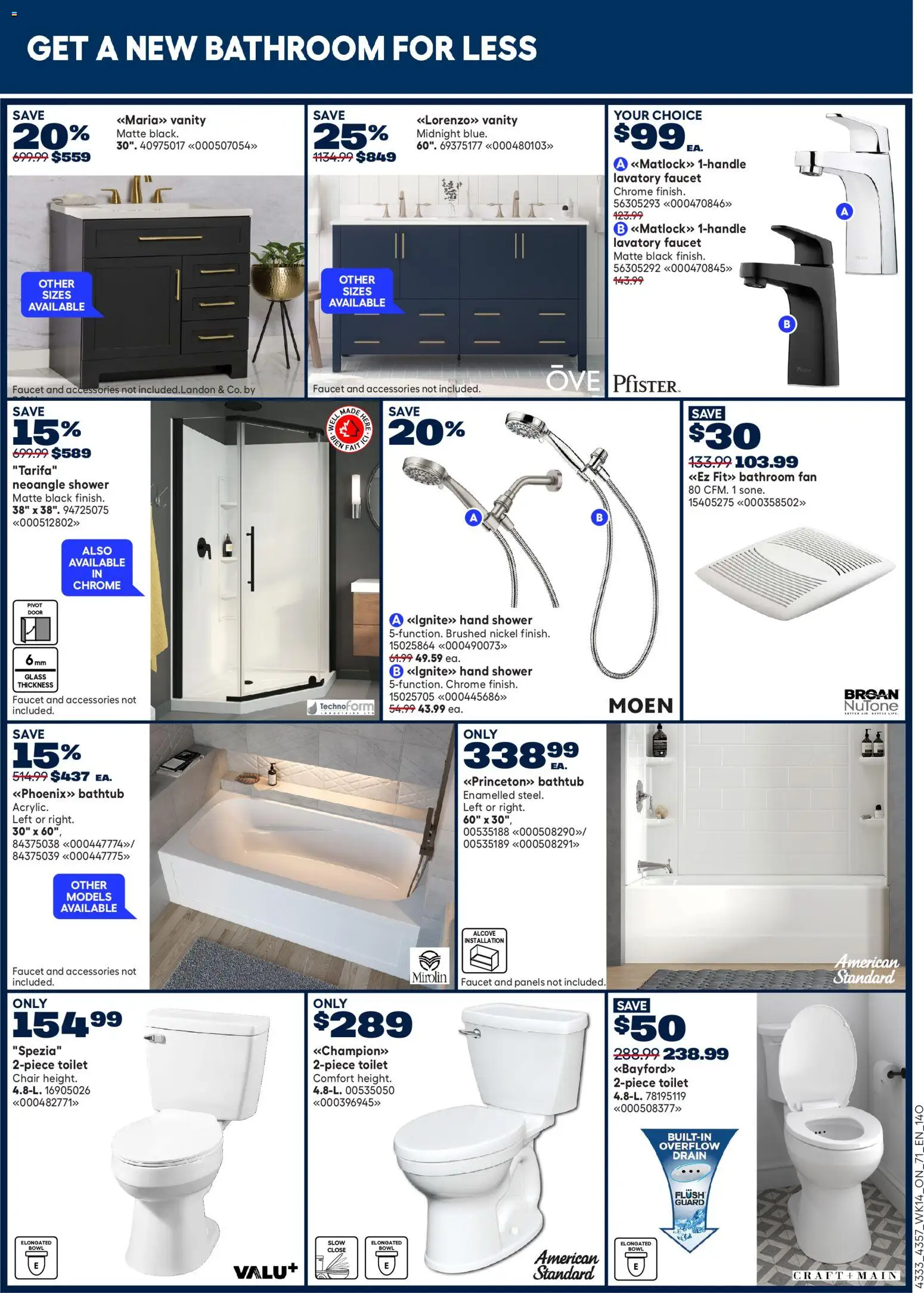 Rona flyer valid from 30.04.2026 | Page: 18 | Products: Fan, Chair, Shower
