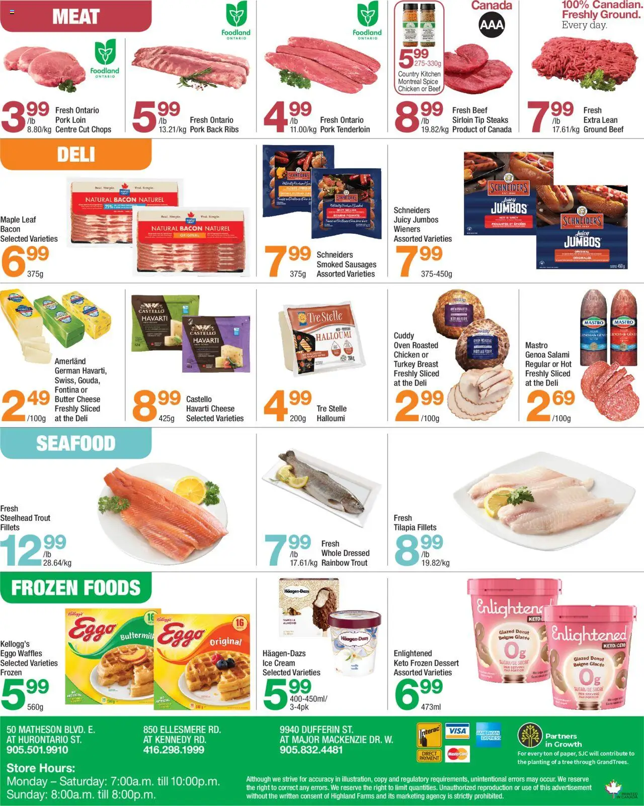 Highland Farms flyer valid from 31.07.2025 | Page: 4 | Products: Beef, Cream, Butter, Salami