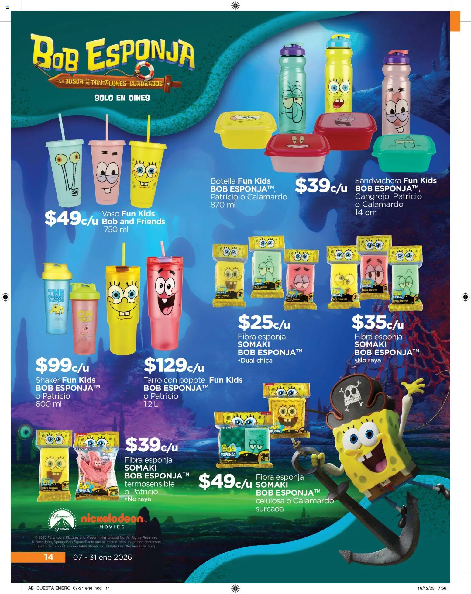 Nuevas ofertas de Chedraui válidas en toda la República Mexicana desde el 07.01.2026. ¡Encuentra las mejores ofertas en Chedraui folleto! | Página: 14 | Productos: Pantalones, Sandwichera, Esponja, Botella