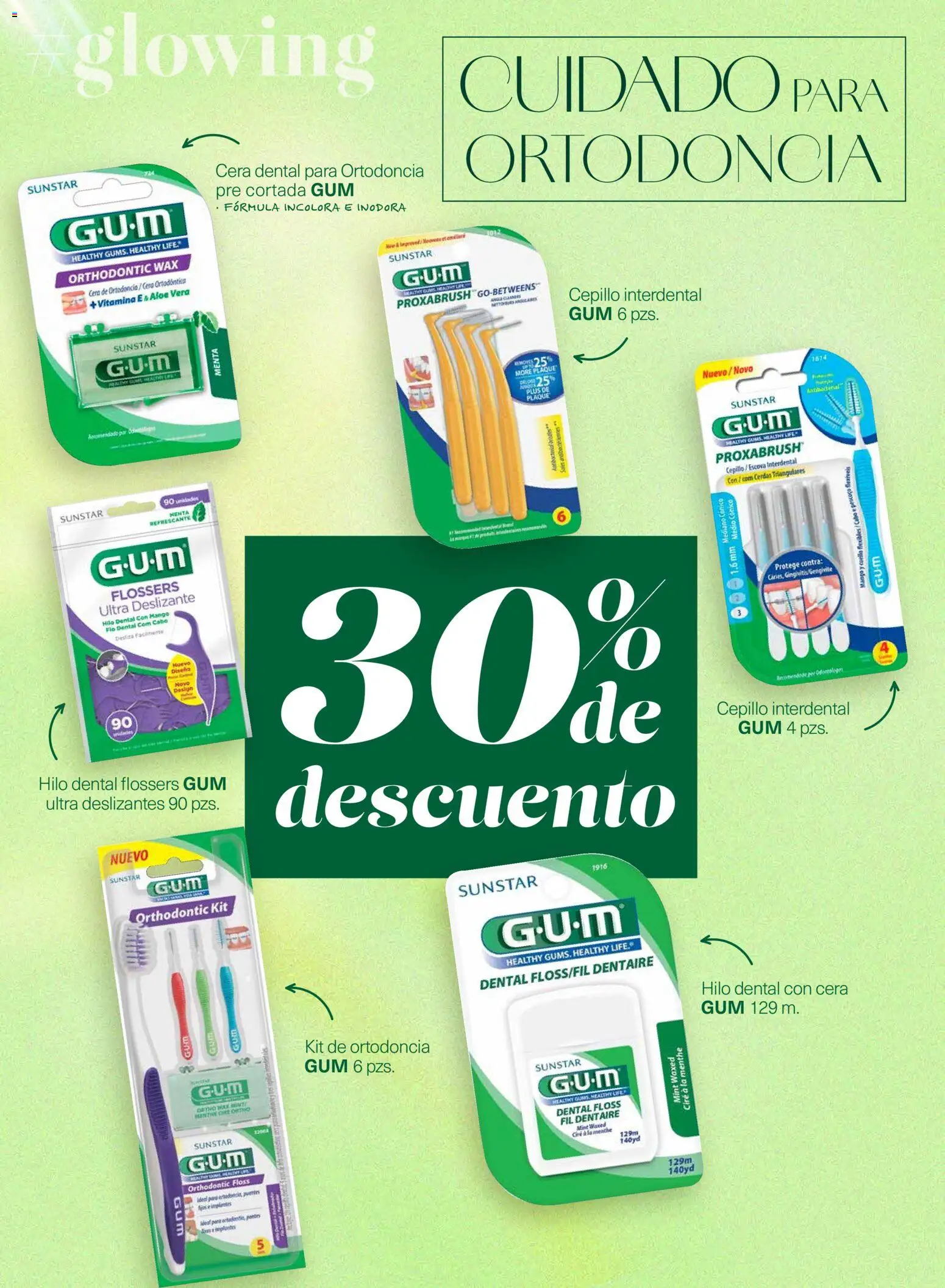 Nuevas ofertas de Soriana válidas en toda la República Mexicana desde el 12.03.2026. ¡Encuentra las mejores ofertas en Soriana Glowing Descubre tu belleza Híper Nacional! | Página: 31 | Productos: Cepillo, Mango, Cera, Hilo dental