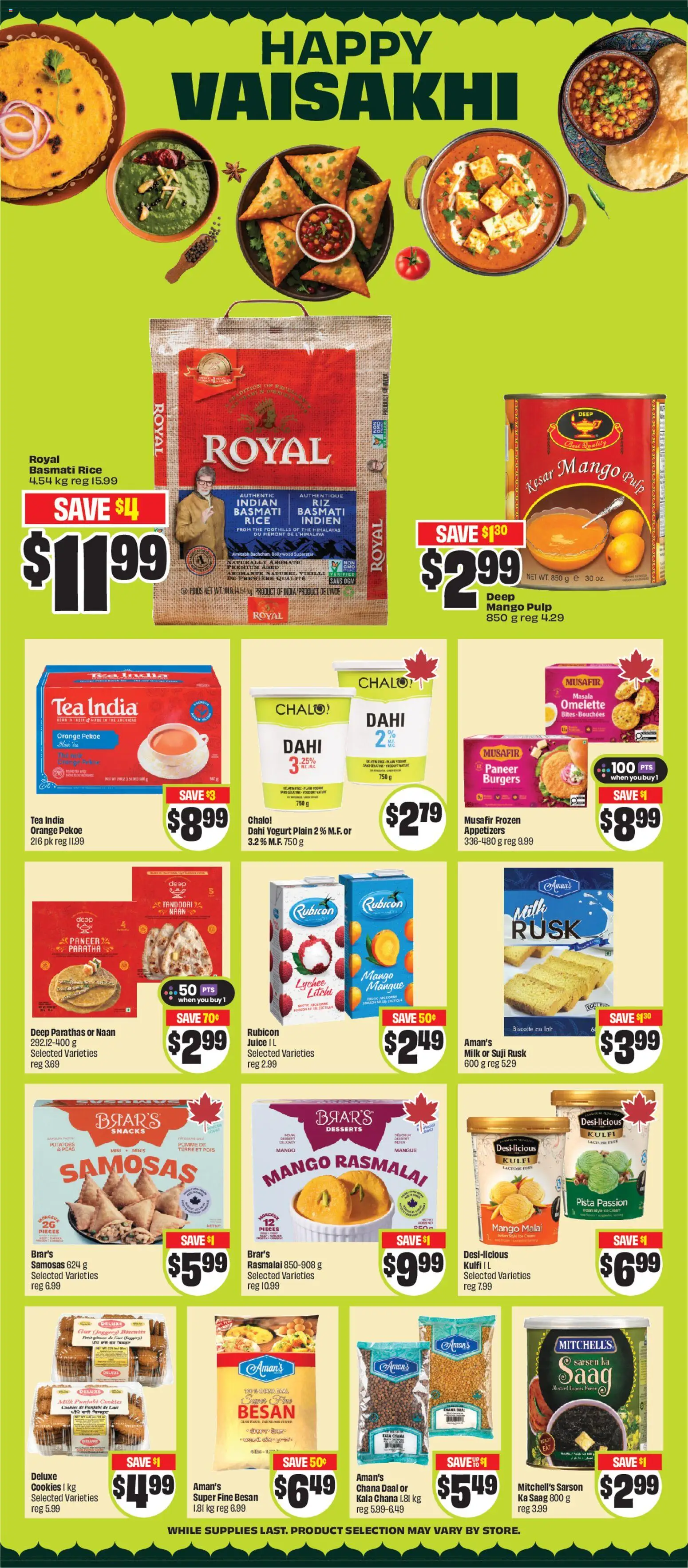 FreshCo flyer valid from 02.04.2026 | Page: 12 | Products: Cookies, Potatoes, Milk, Juice