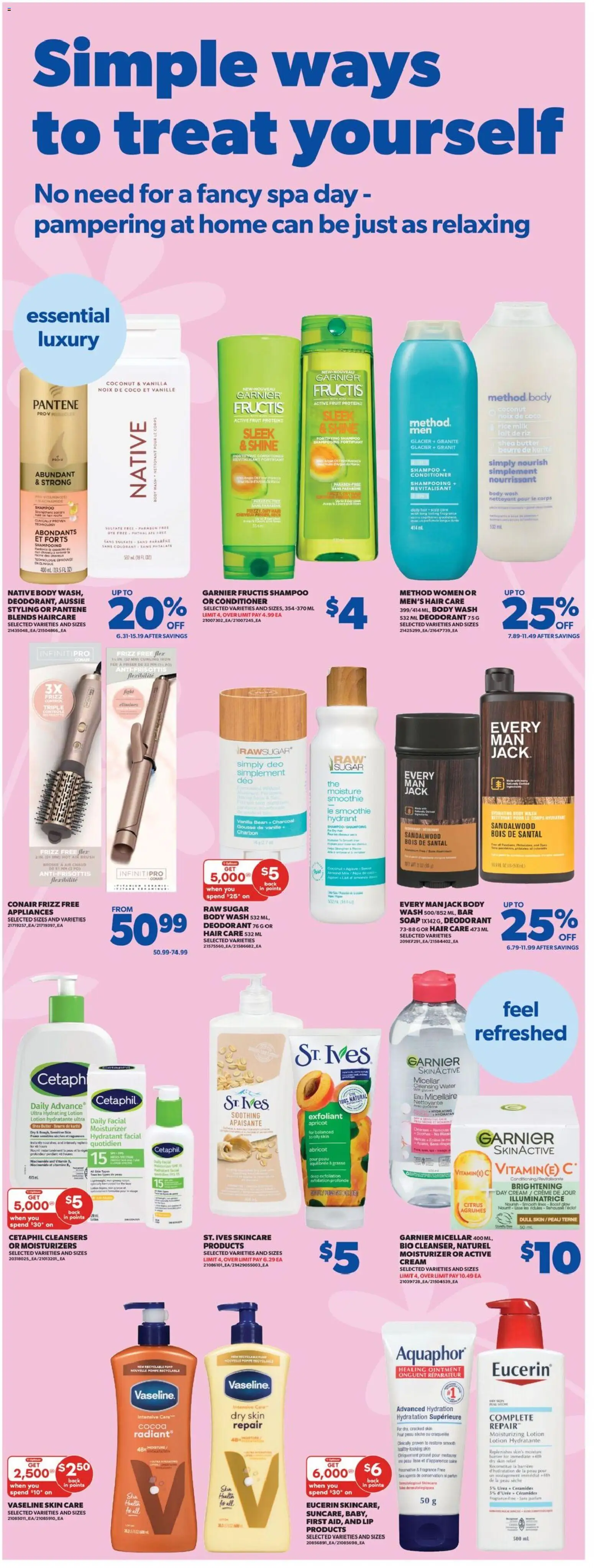 Real Canadian Superstore flyer valid from 09.04.2026 | Page: 26 | Products: Cream, Iron, Brush, Bed