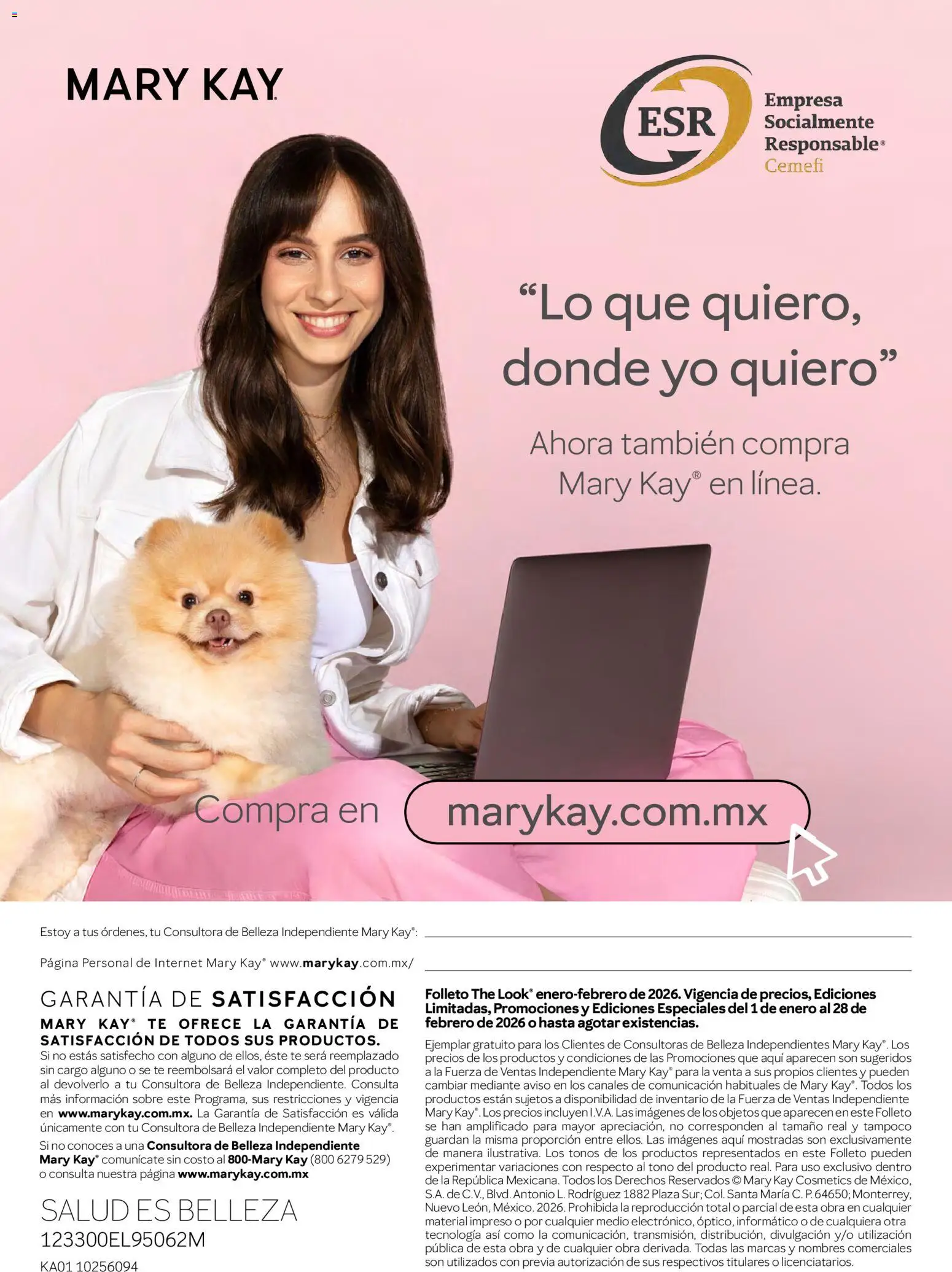 Nuevas ofertas de Mary Kay válidas en toda la República Mexicana desde el 01.01.2026. ¡Encuentra las mejores ofertas en Mary Kay catálogo! | Página: 74 | Productos: Té, Sobre