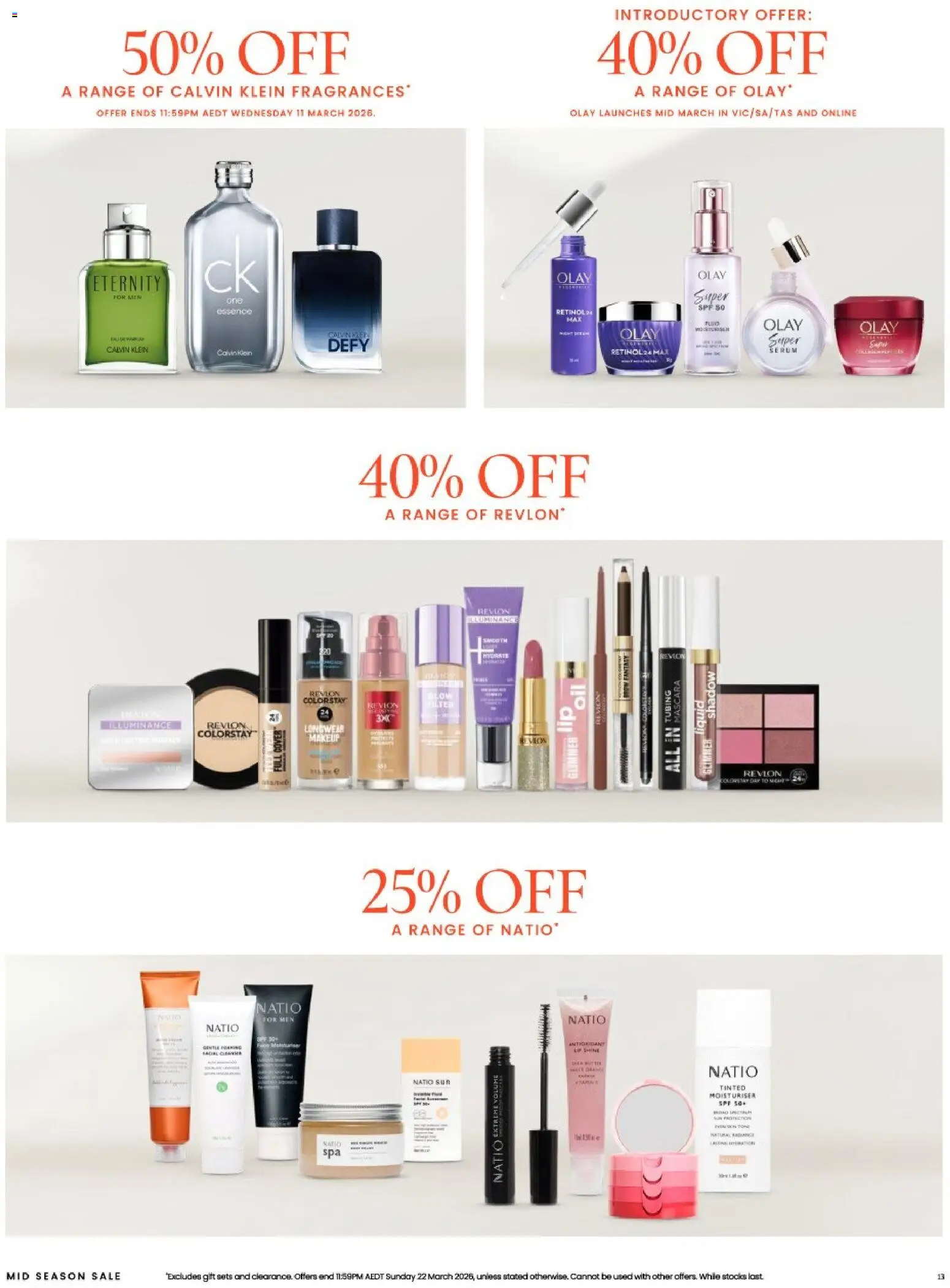 Myer catalogue - valid from 04.03.2026 | Page: 13 | Products: Mascara, Moisturiser, Makeup