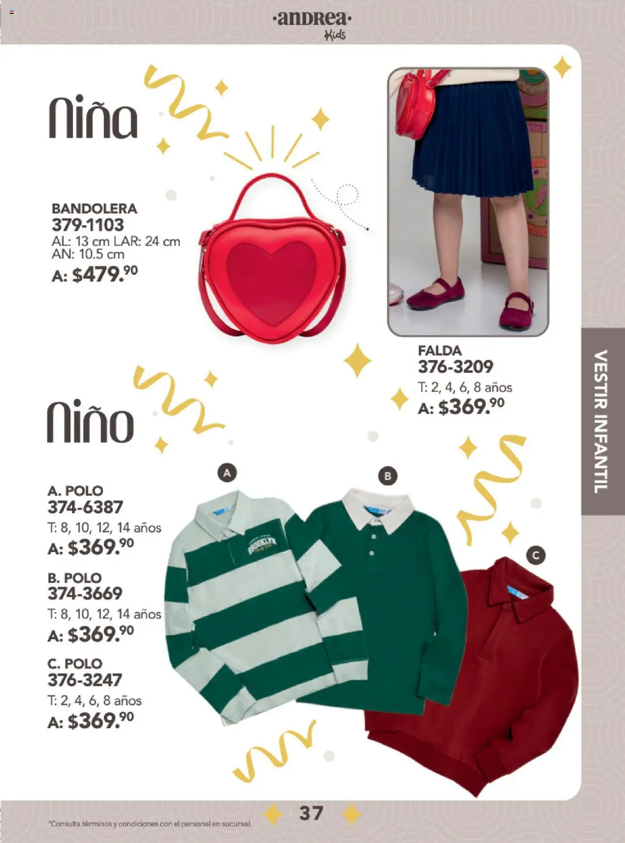 Nuevas ofertas de Andrea válidas en toda la República Mexicana desde el 24.08.2025. ¡Encuentra las mejores ofertas en Andrea - Catálogo Fiestas y Celebraciones! | Página: 37 | Productos: Falda
