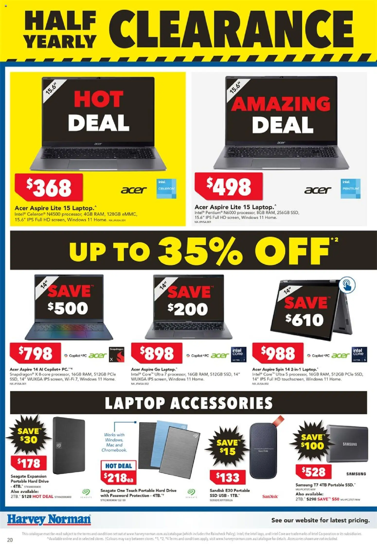 Harvey Norman catalogue - valid from 24.12.2025 | Page: 20 | Products: Accessories, Laptop, Usb, Portable
