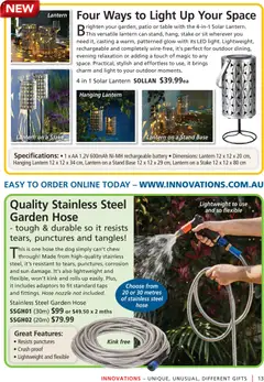 Preview of Innovations Catalogue February/March 2026 - valid from 25.02.2026 | Page: 13 | Products: Table, Garden hose, Light
