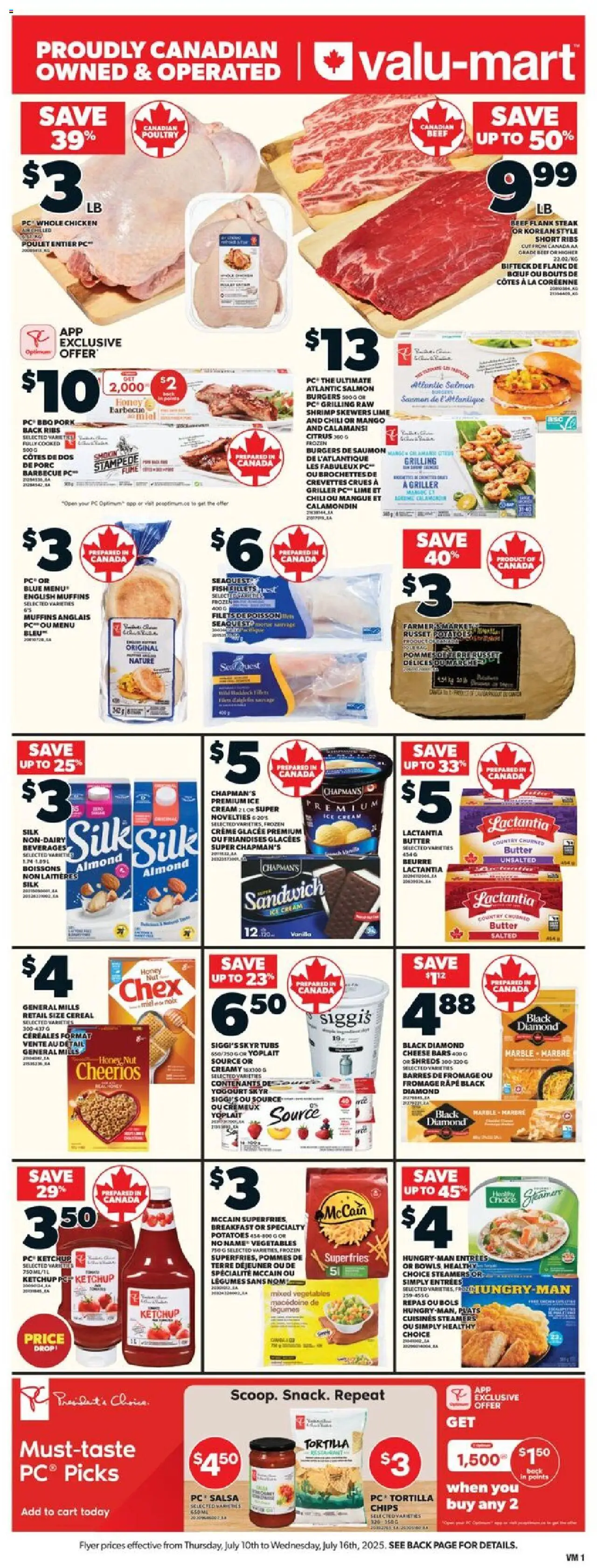 Valu Mart flyer valid from 10.07.2025 | Page: 1