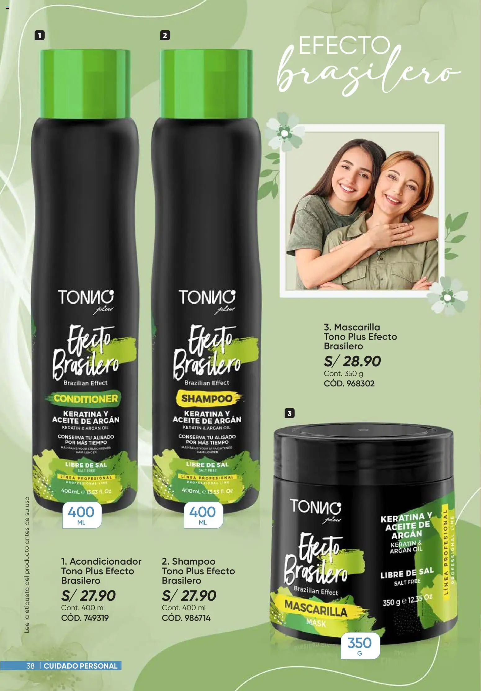 Catálogo Azzorti válido desde 14.04.2026 | Página: 38 | Productos: Shampoo, Acondicionador, Aceite