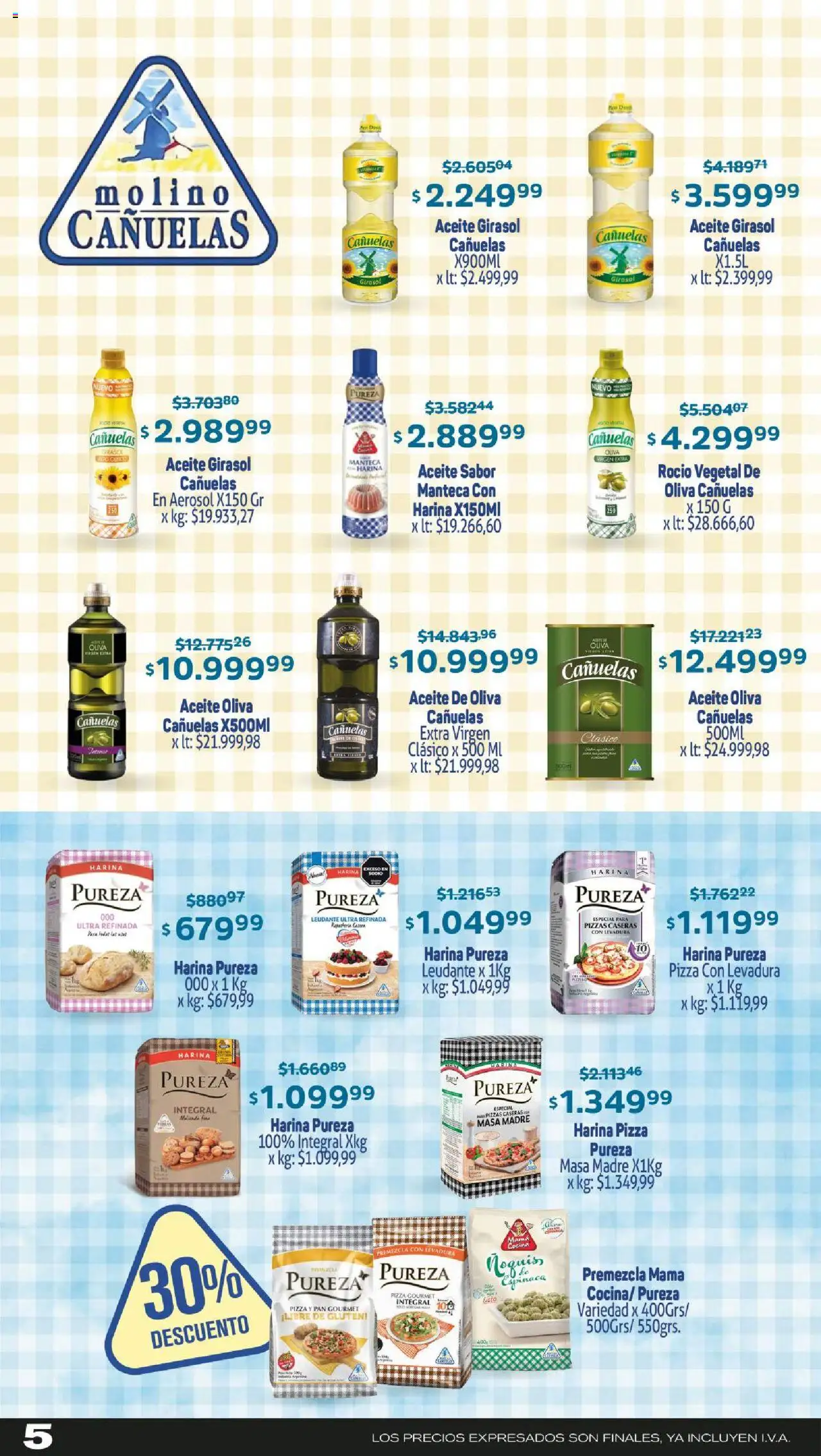Makro ofertas │ válido desde el 18.09.2025 | Página: 5 | Productos: Aceite, Pan, Pizza, Espinaca