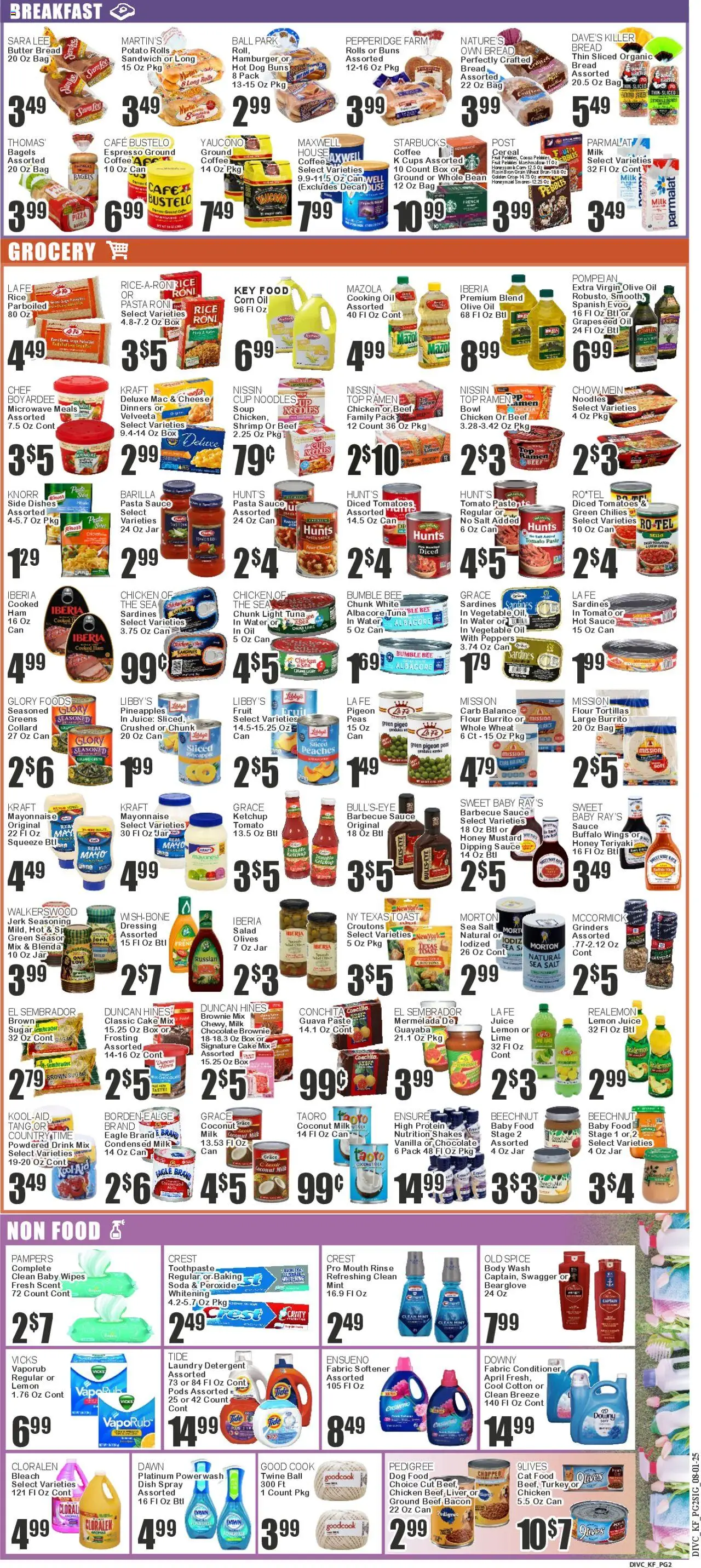 Food Universe Weekly Ad - valid from 01.08.2025 | Page: 2 | Products: Conditioner, Tomatoes, Detergent, Sugar
