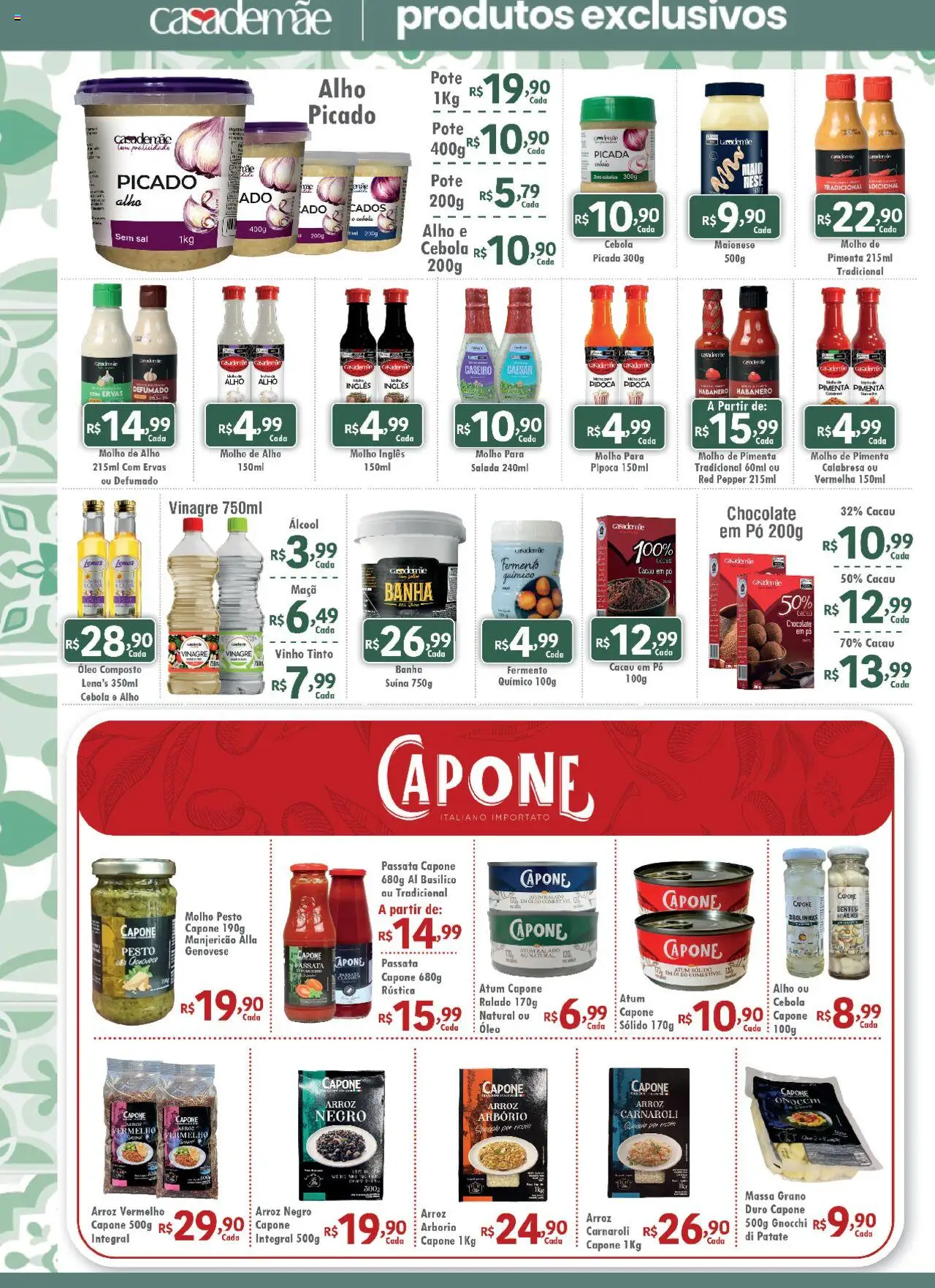 Royal Supermercados Folheto - válido de 28.07.2025 | Página: 4 | Produtos: Alho, Pimenta, Salada, Atum