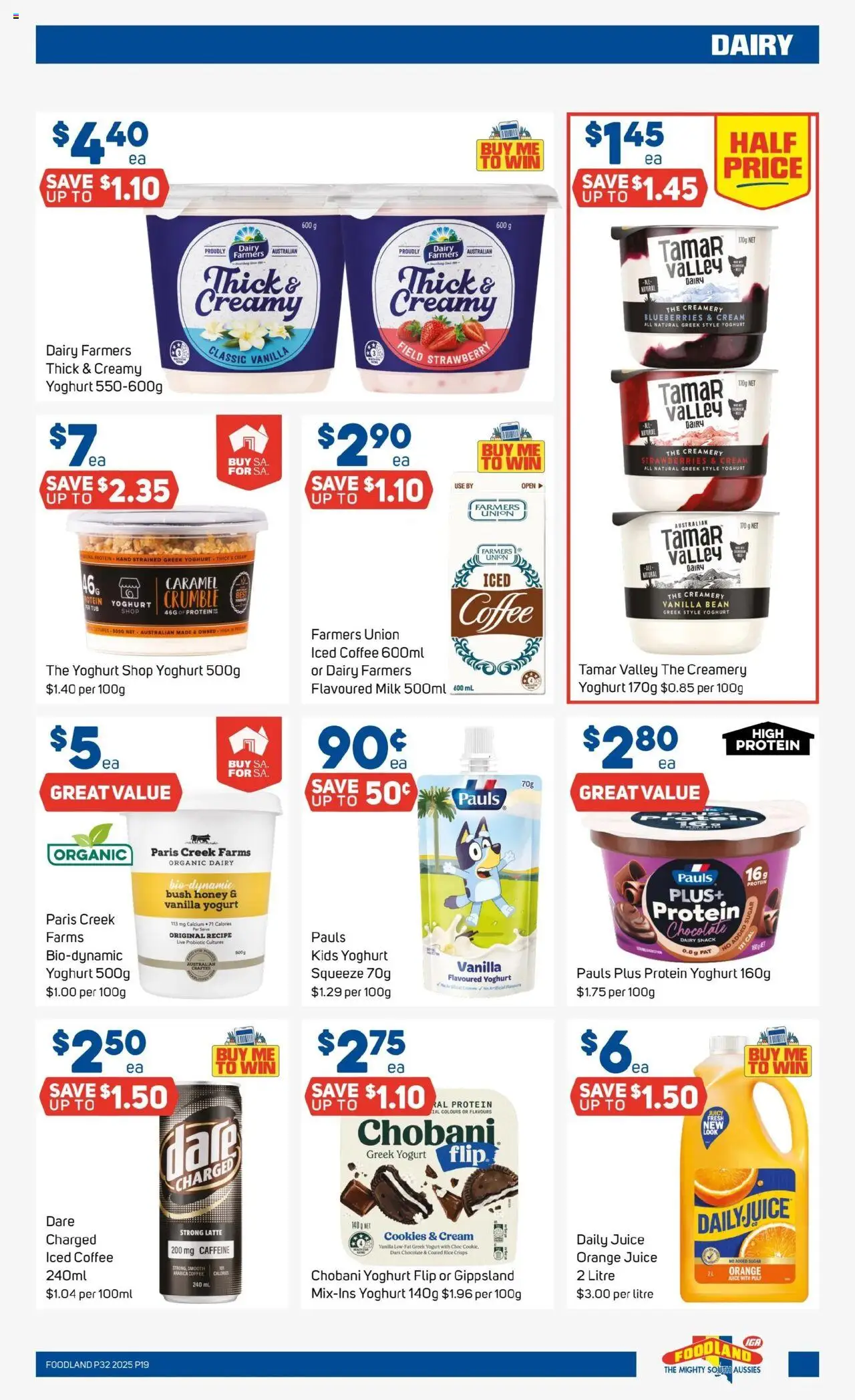 Foodland catalogue - valid from 06.08.2025 | Page: 19 | Products: Dairy, Coffee, Juice, Sugar