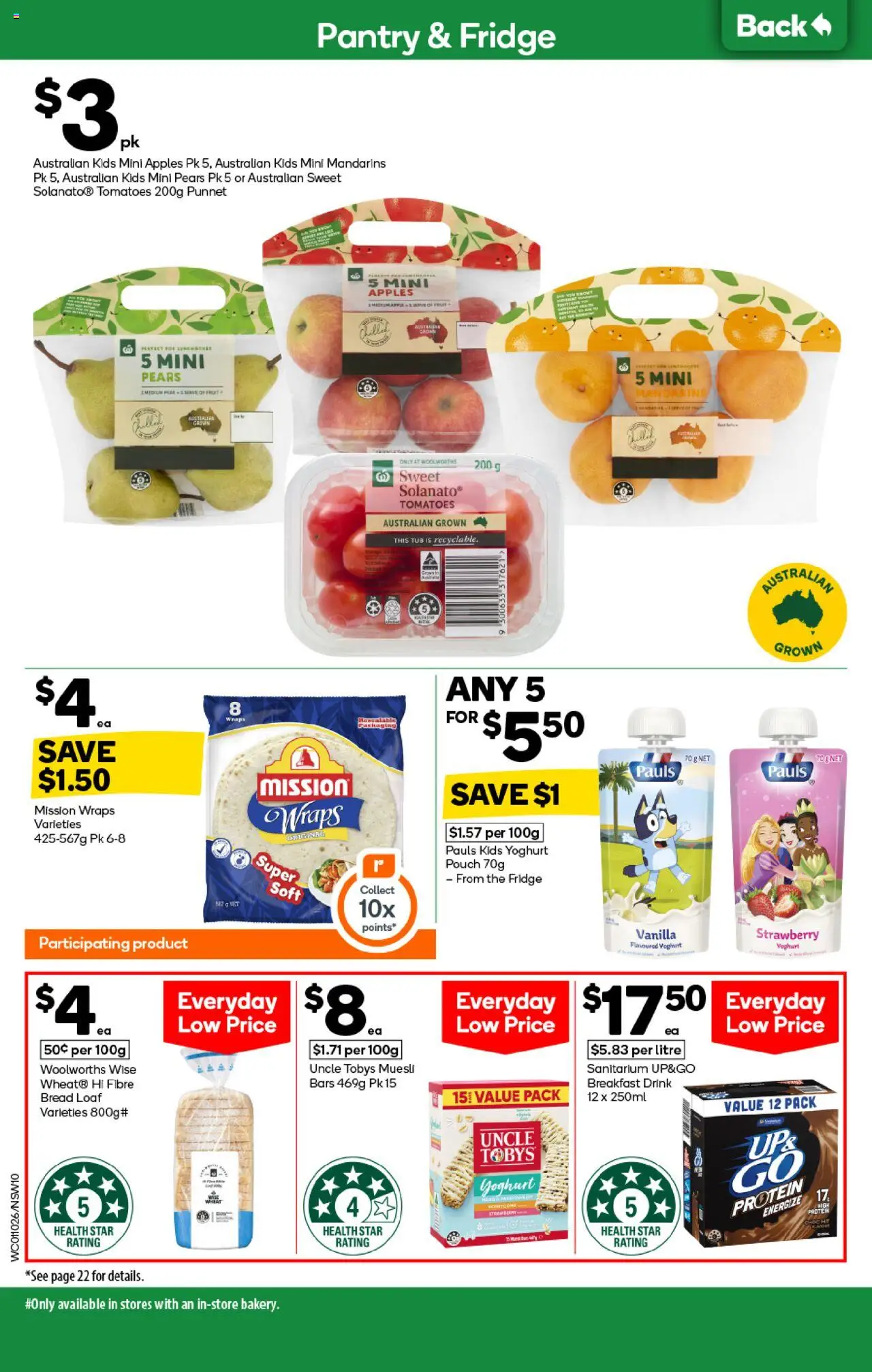 Woolworths catalogue - valid from 01.10.2025 | Page: 10 | Products: Apples, Mandarins, Wheat, Fridge