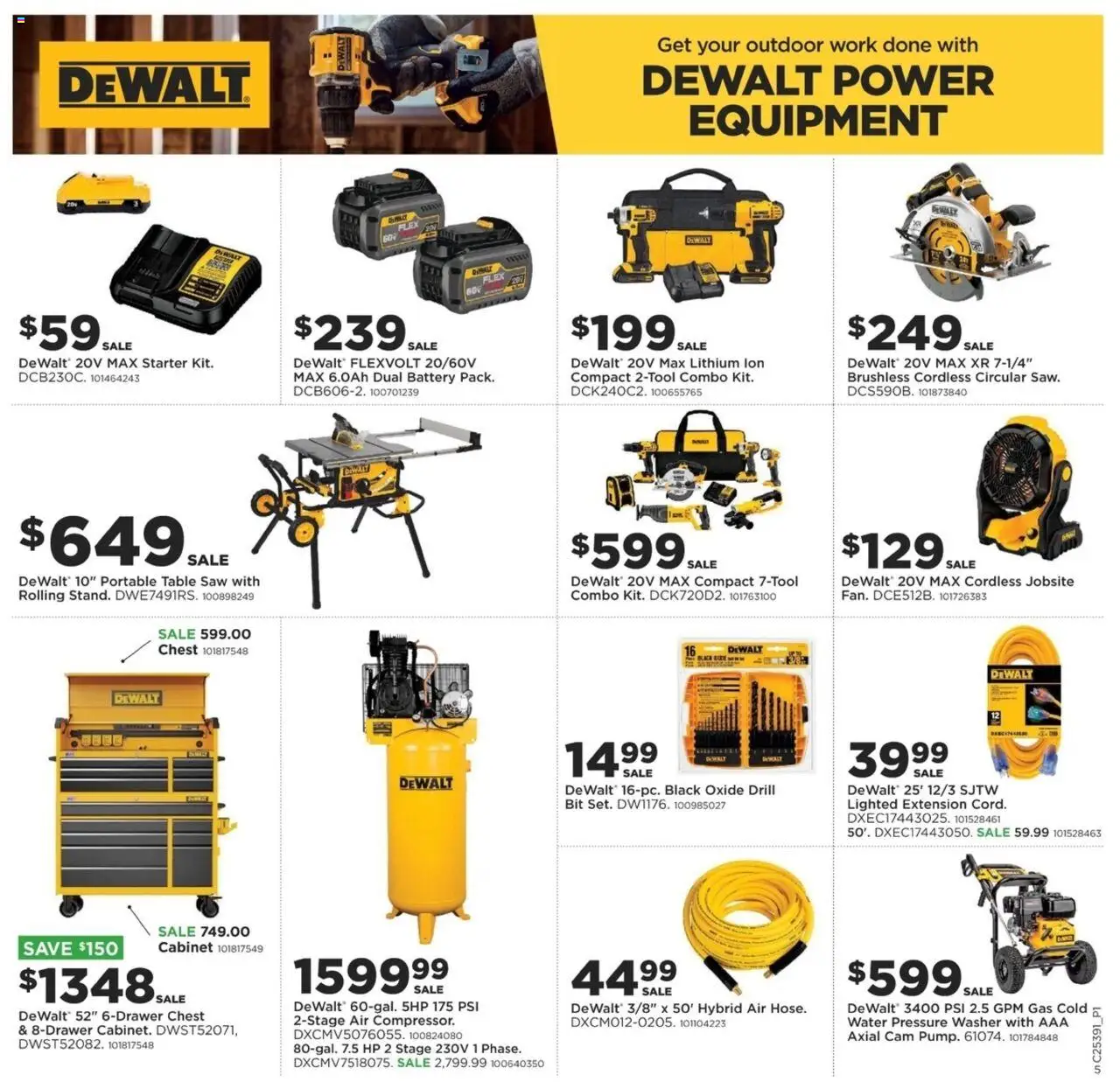 Mills Fleet Farm Weekly Ad - valid from 25.09.2025 | Page: 7 | Products: Saw, Battery, Water, Washer