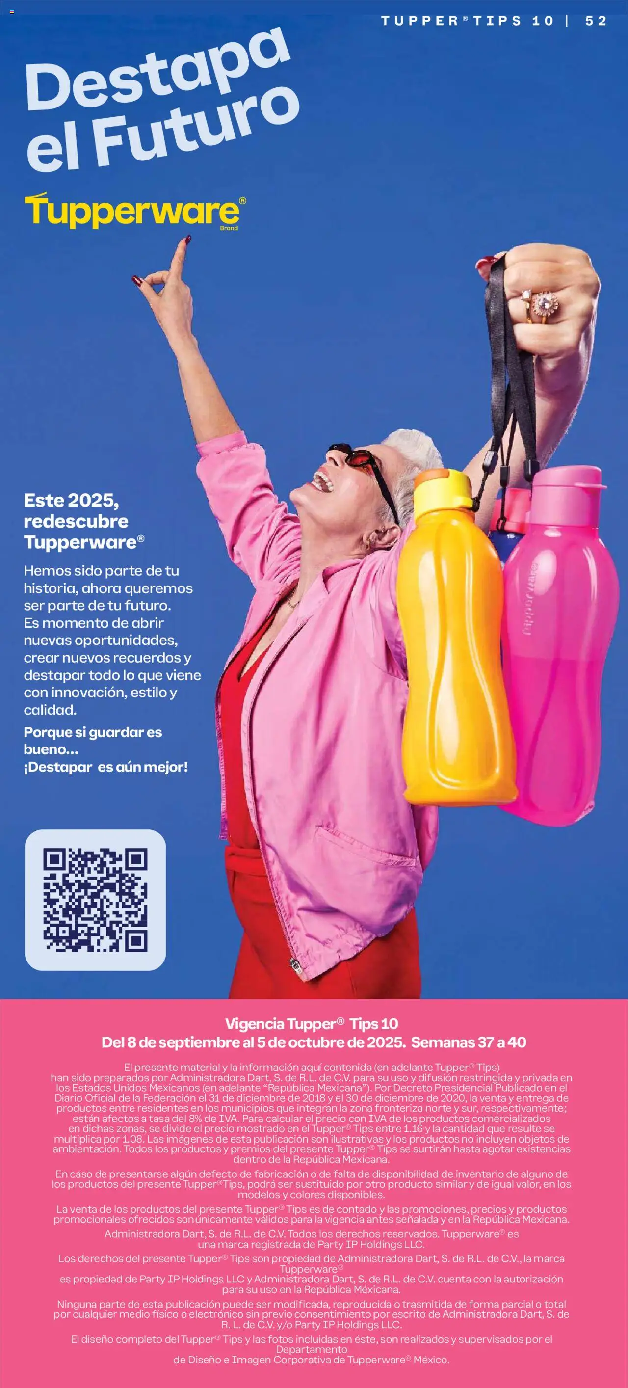 Nuevas ofertas de Tupperware válidas en toda la República Mexicana desde el 08.09.2025. ¡Encuentra las mejores ofertas en Tupperware - Catálogo! | Página: 52 | Productos: Tupper