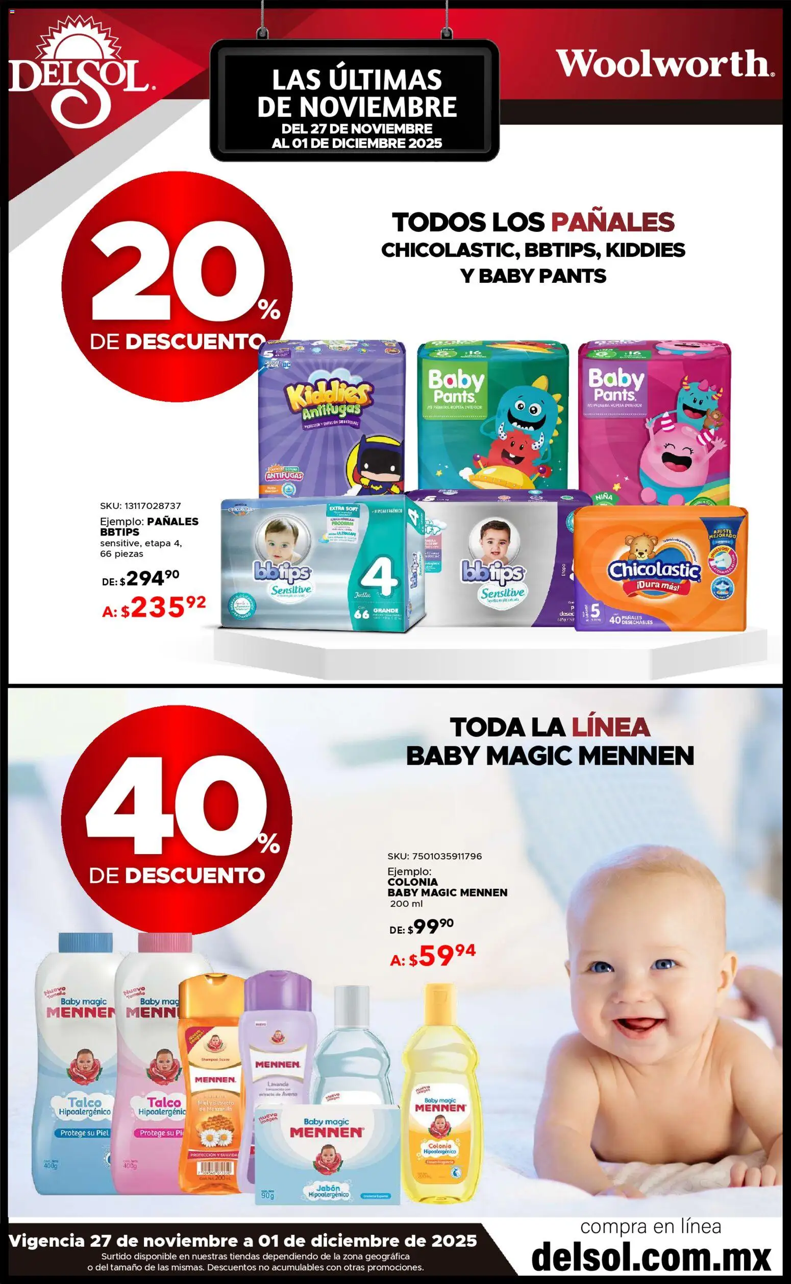 Nuevas ofertas de Del Sol y Woolworth válidas en toda la República Mexicana desde el 27.11.2025. ¡Encuentra las mejores ofertas en Del Sol y Woolworth Buen Fin ! | Página: 15