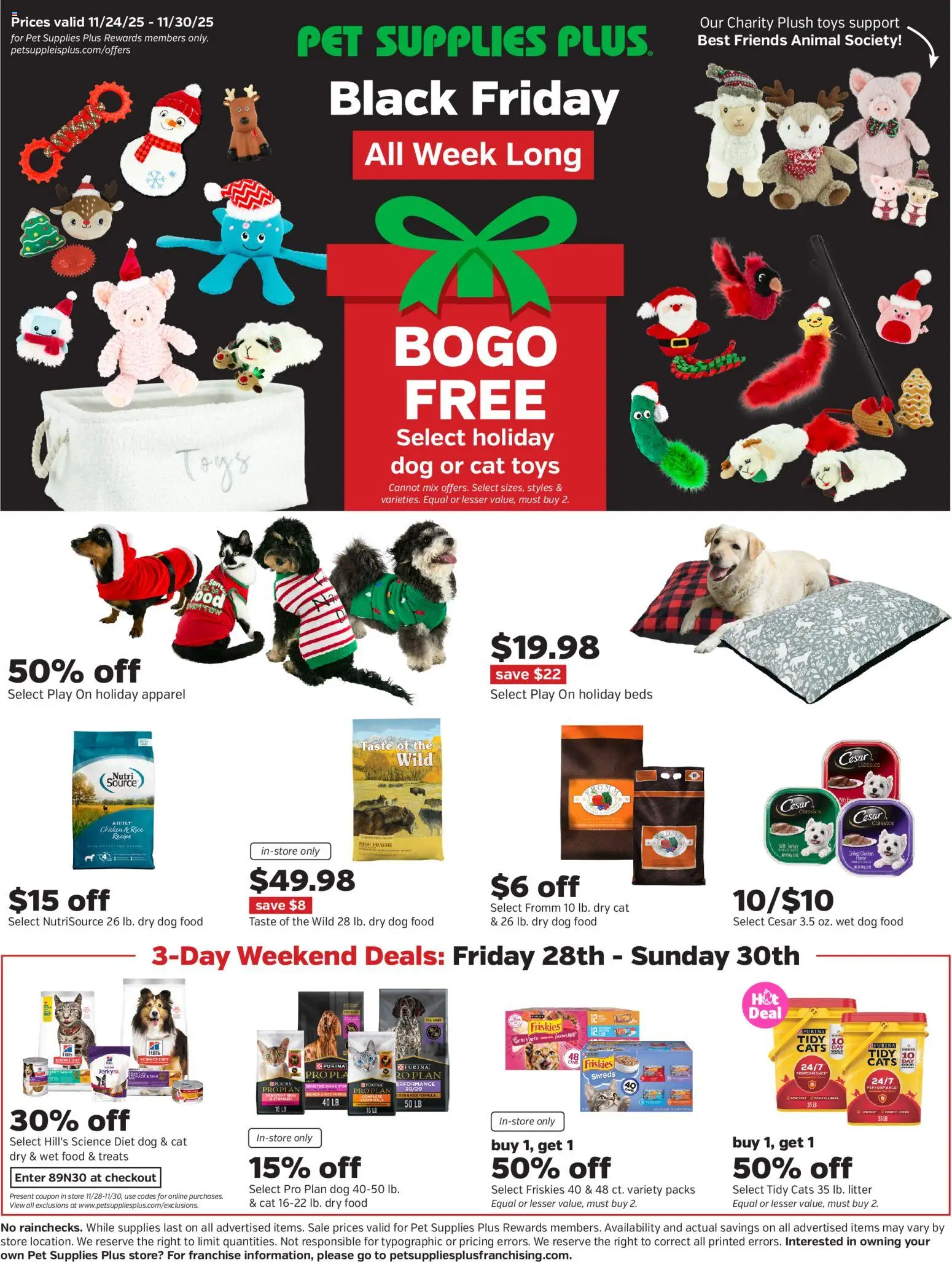 Pet Supplies Plus Black Friday - valid from 24.11.2025 | Page: 1 | Products: Dog Food, Rice