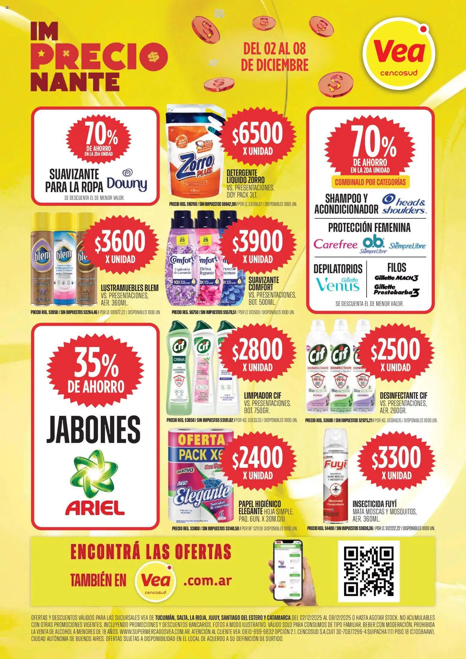 Vea ofertas │ válido desde el 02.12.2025 | Página: 7 | Productos: Papel higiénico, Insecticida, Ropa, Suavizante