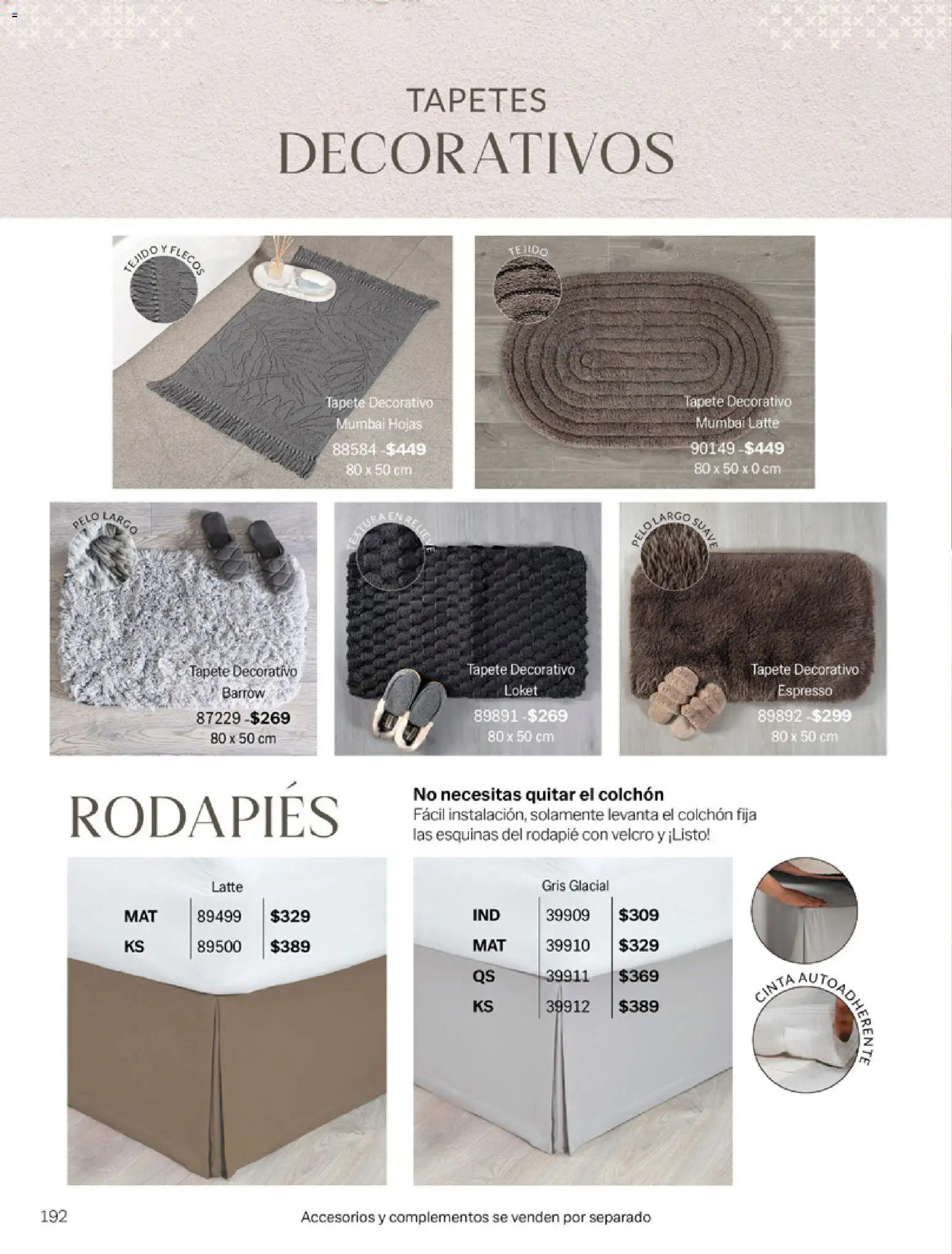 Nuevas ofertas de Vianney válidas en toda la República Mexicana desde el 06.03.2026. ¡Encuentra las mejores ofertas en Vianney catálogo Tu hogar, nuestra pasión! | Página: 194 | Productos: Colchón, Tapete