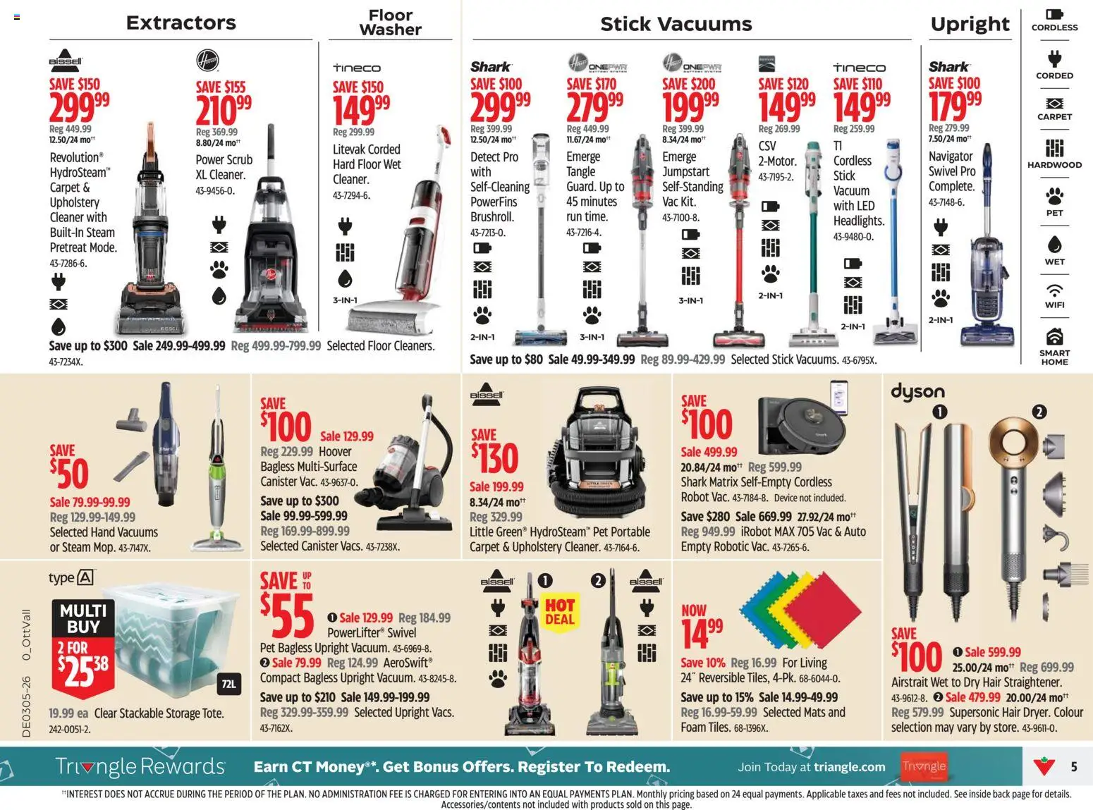 Canadian Tire flyer valid from 29.01.2026 | Page: 5 | Products: Vacuum cleaner, Robot, Carpet