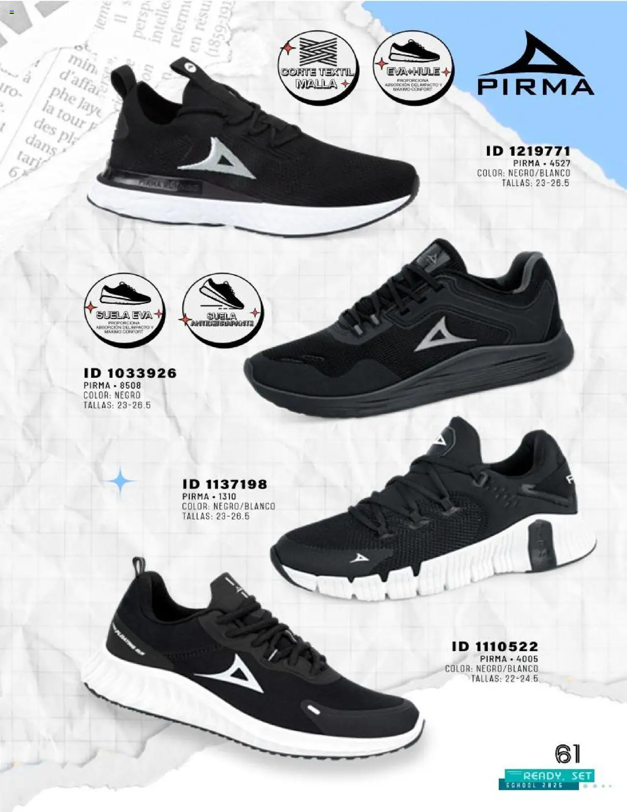 Nuevas ofertas de Price Shoes válidas en toda la República Mexicana desde el 26.08.2025. ¡Encuentra las mejores ofertas en Price Shoes - Catálogo Ready for School ! | Página: 61 | Productos: Malla