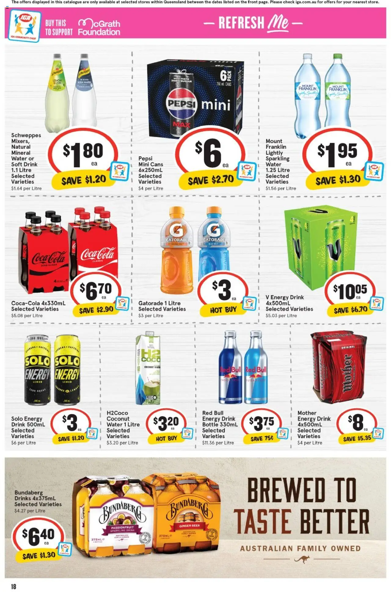 IGA catalogue - valid from 10.09.2025 | Page: 19 | Products: Coca Cola, Water, Lemon, Foundation